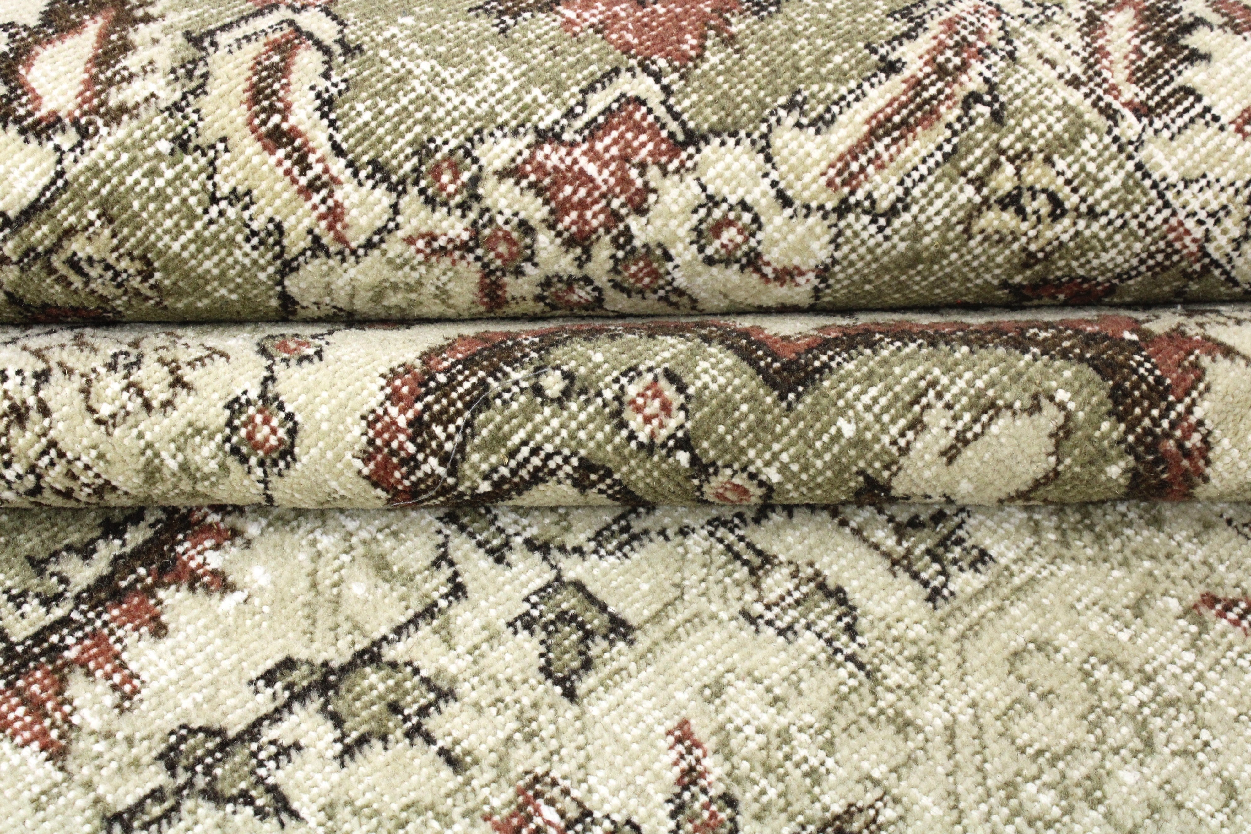 Turkish Vintage Hand-Knotted Wool Rug