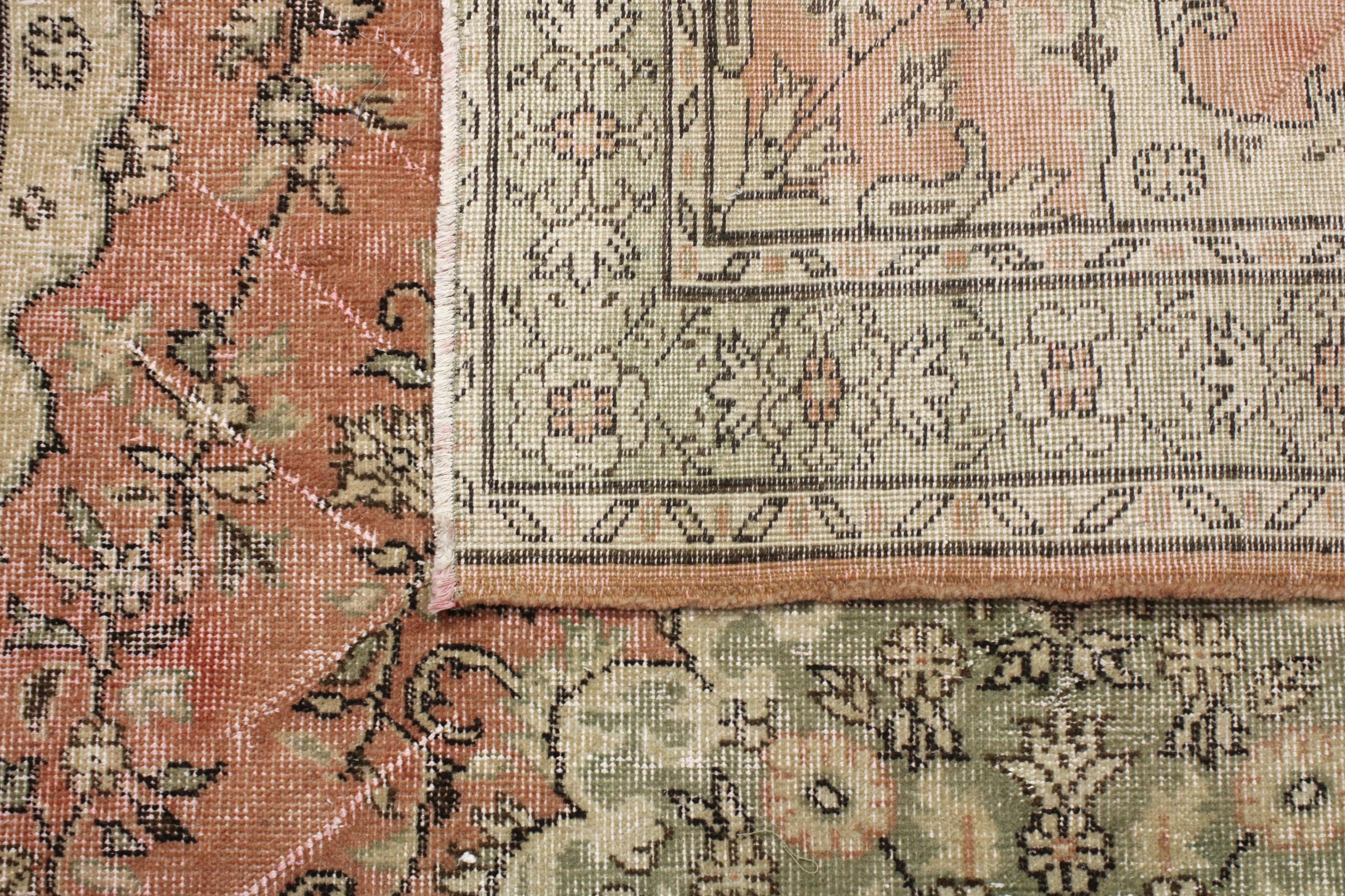 Turkish Vintage Hand-Knotted Wool Rug