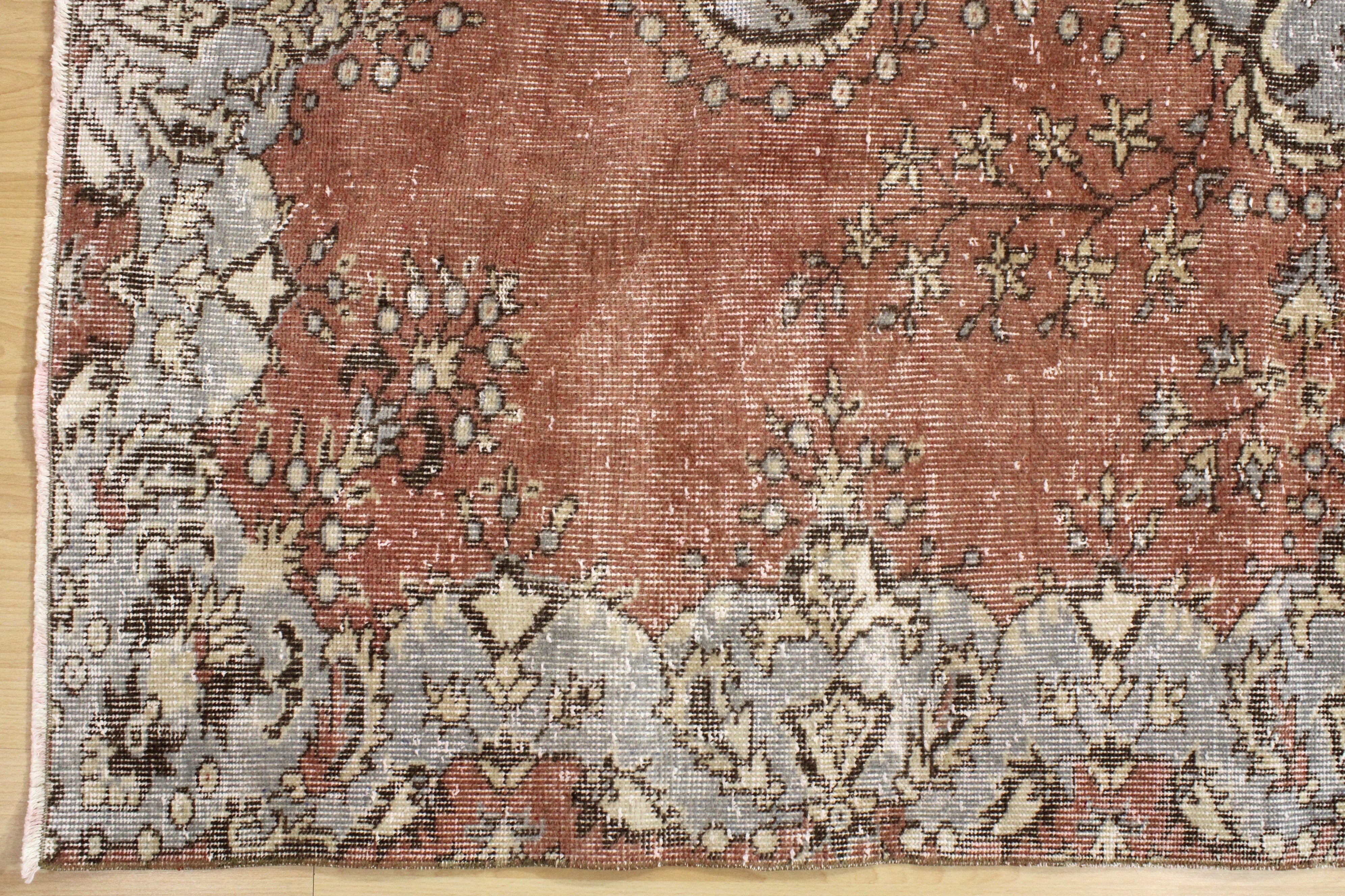 El Dokuma Anadolu Kök Boya Yün Halı