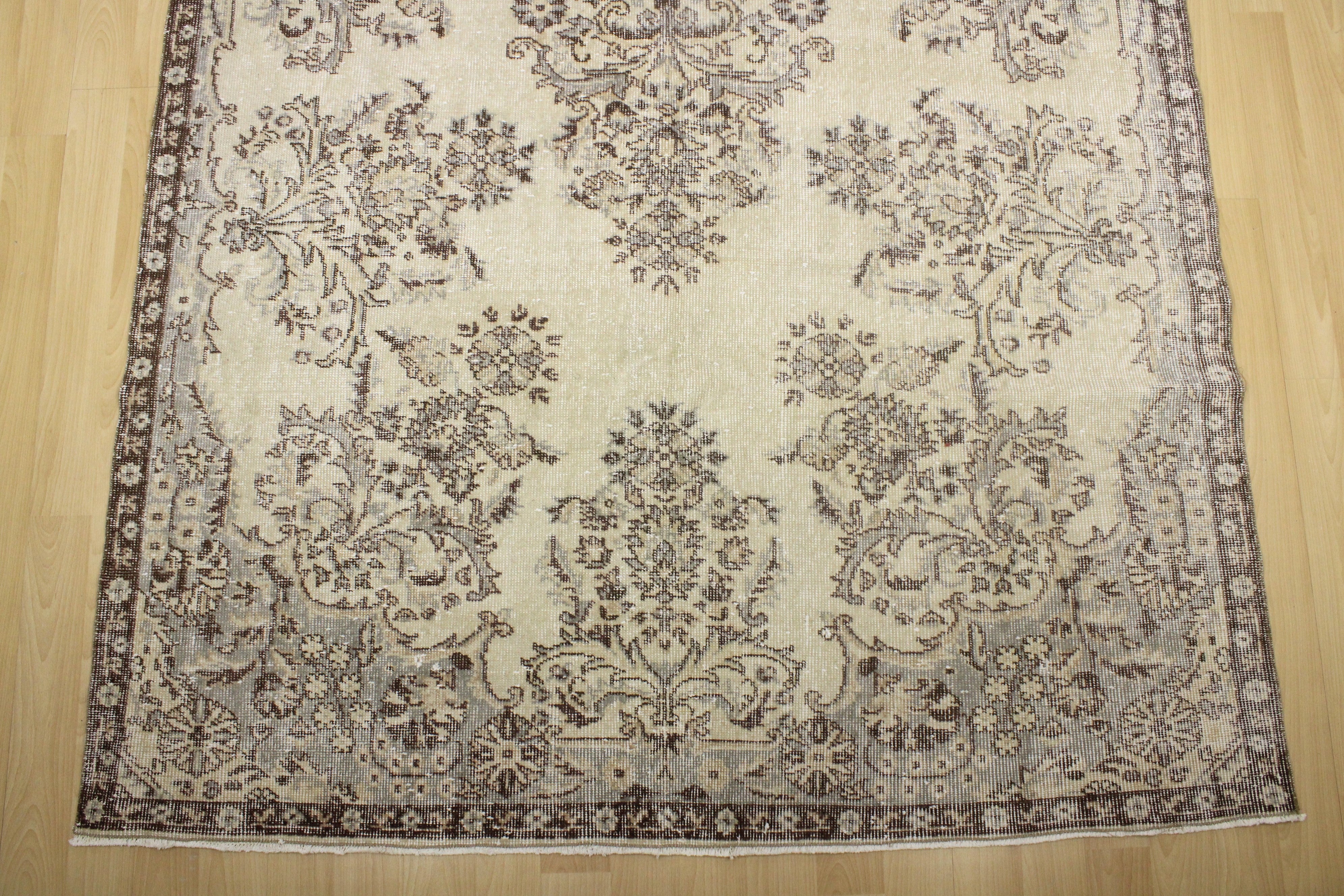 El Dokuma Anadolu Kök Boya Yün Halı