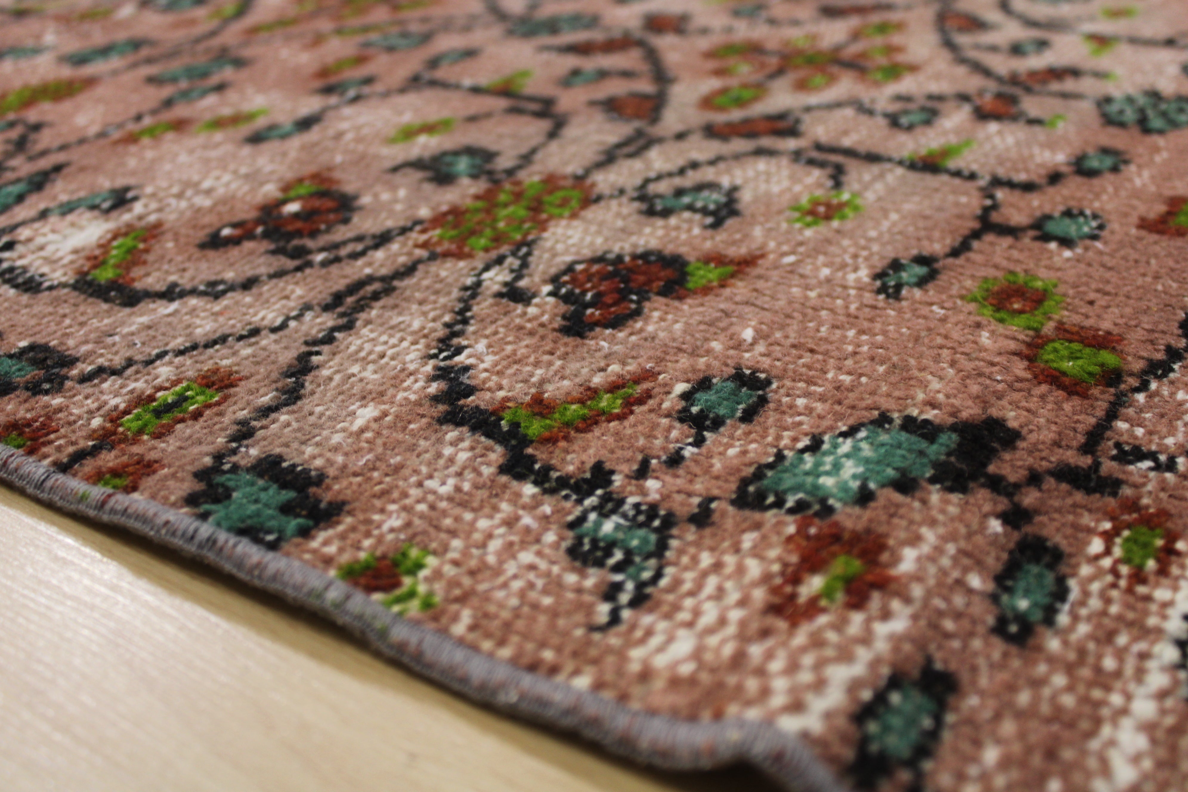 El Dokuma Anadolu Kök Boya Yün Halı