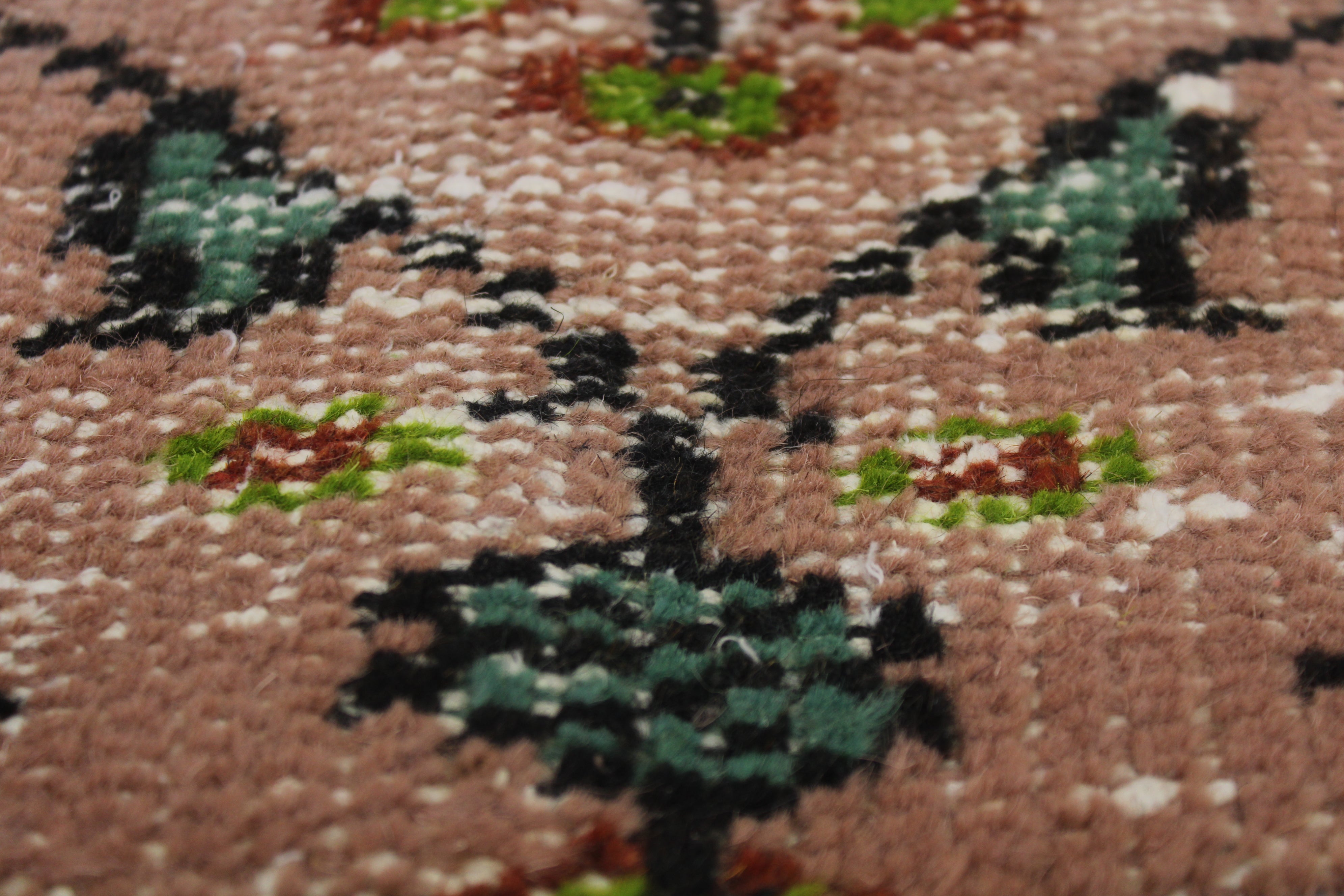 El Dokuma Anadolu Kök Boya Yün Halı