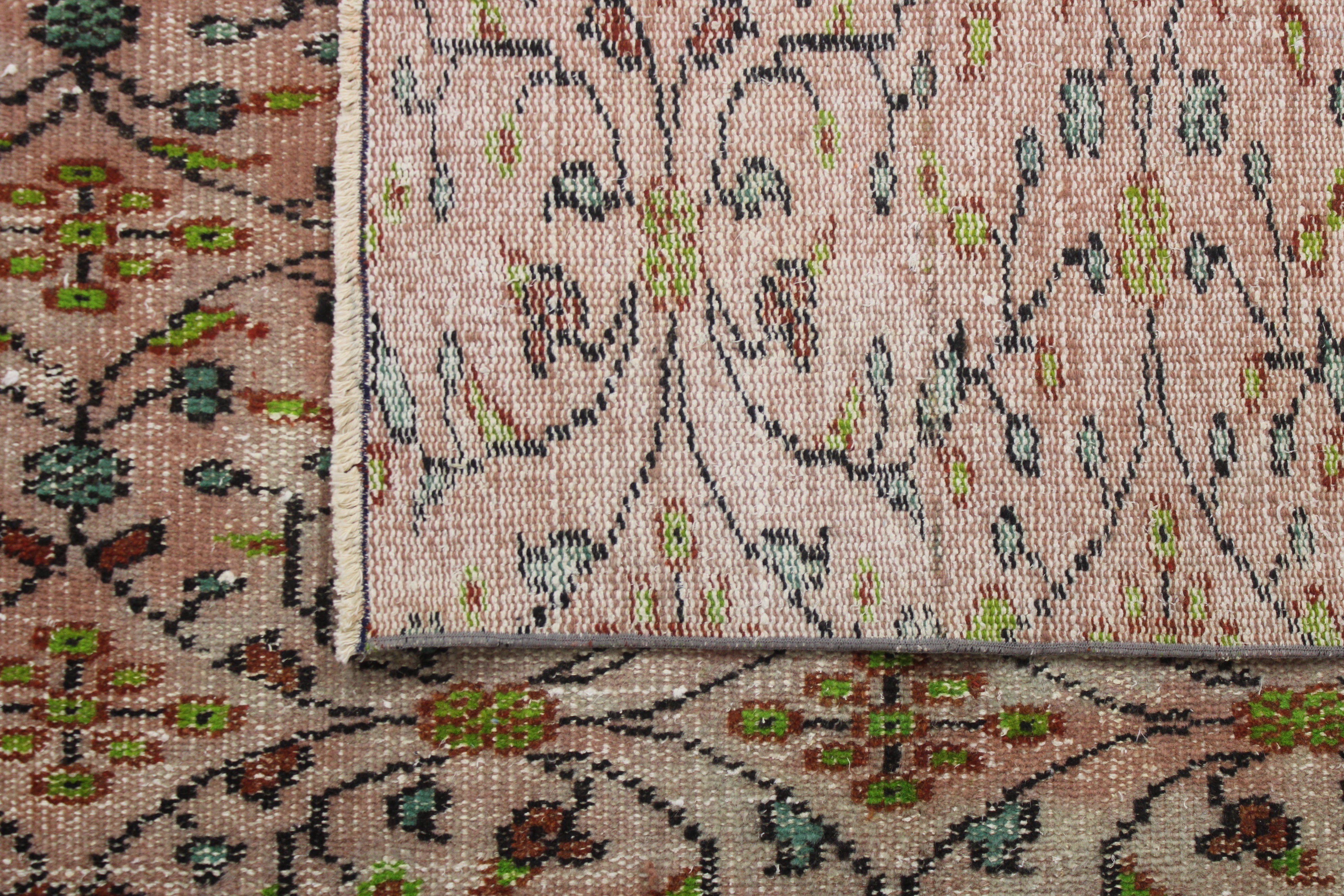 El Dokuma Anadolu Kök Boya Yün Halı