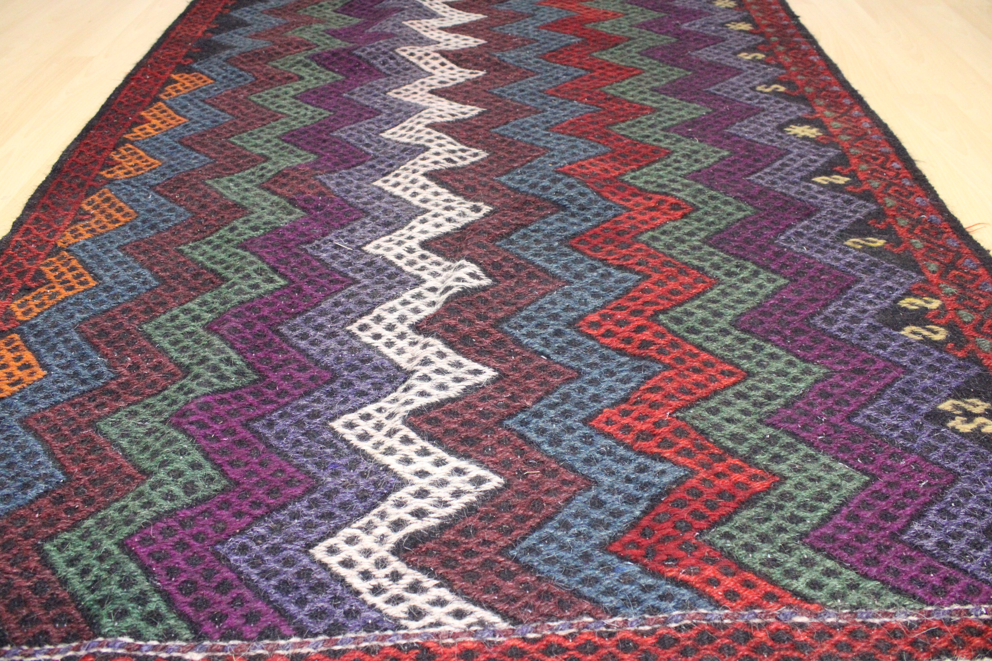 Authentic Handwoven Turkish Runner Kilim