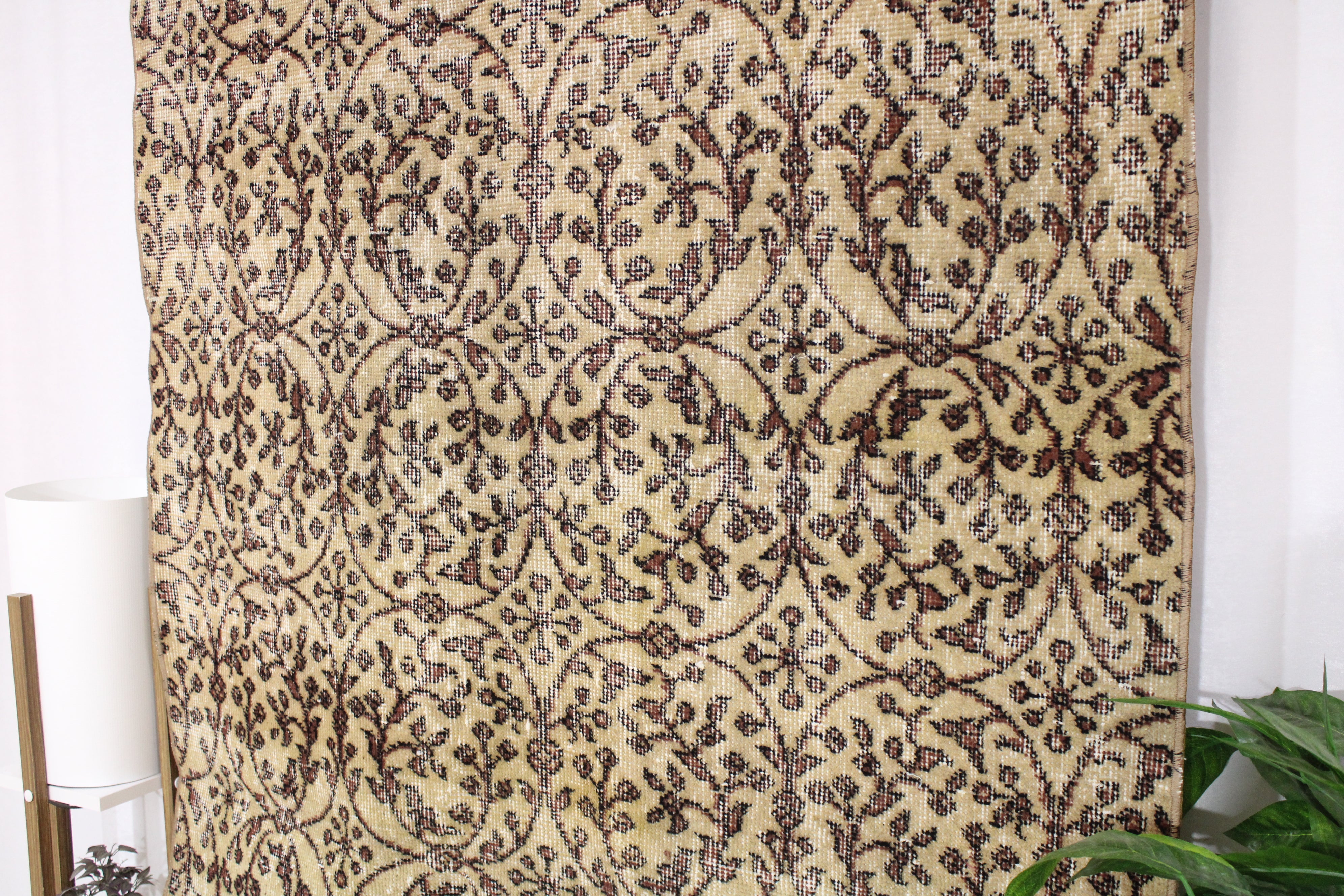 El Dokuma Anadolu Kök Boya Yün Halı