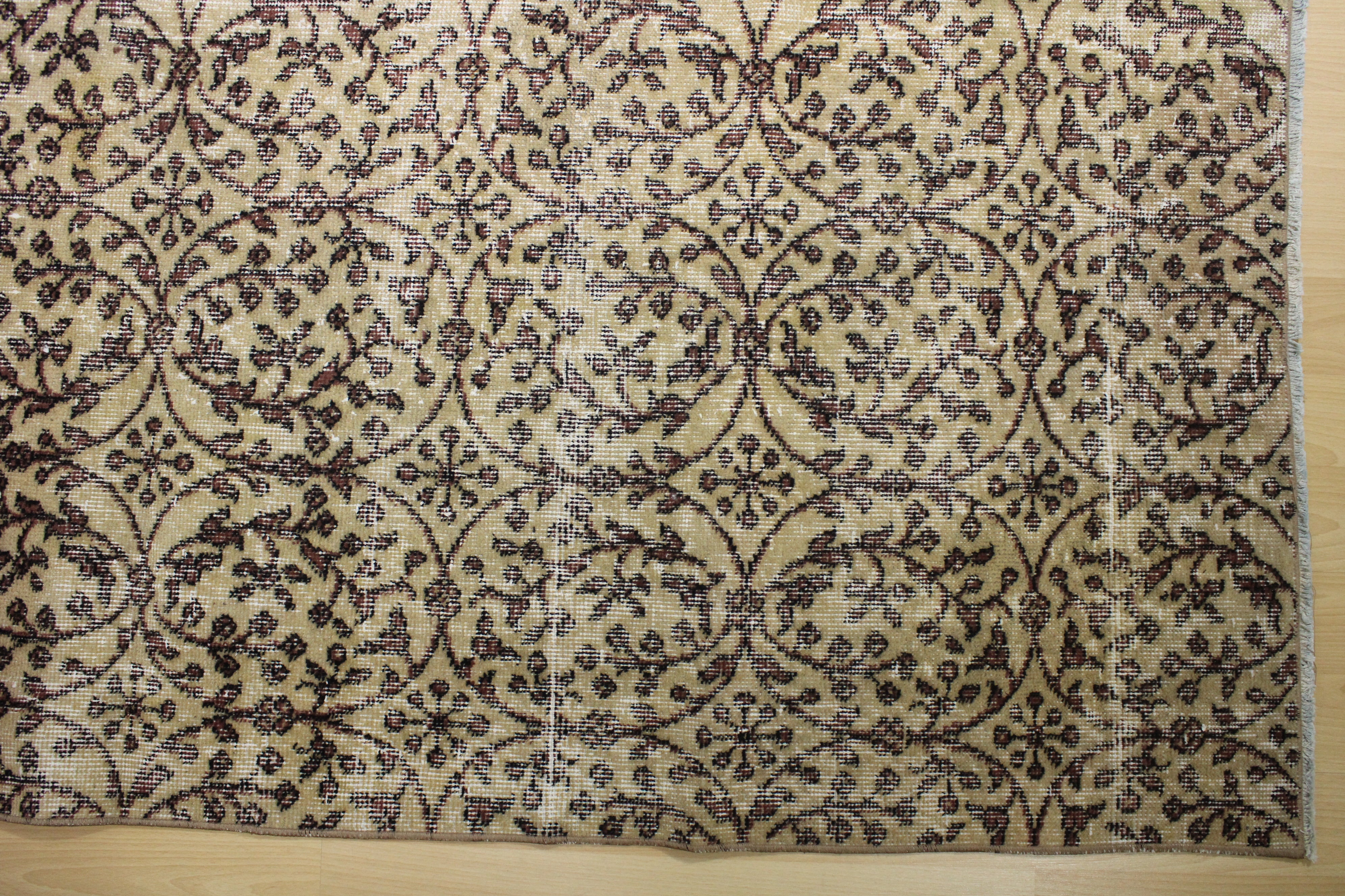 El Dokuma Anadolu Kök Boya Yün Halı