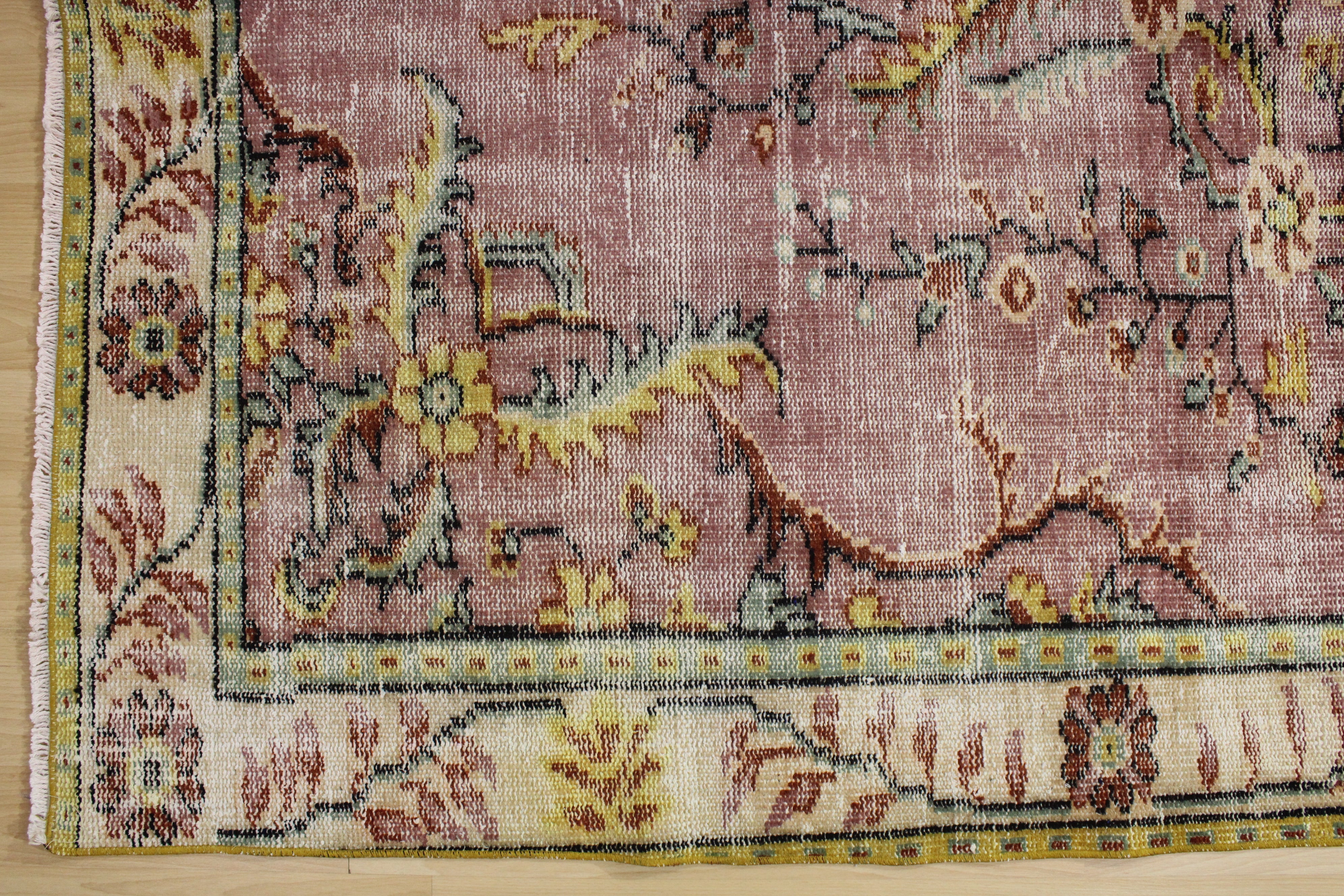 El Dokuma Anadolu Kök Boya Yün Halı