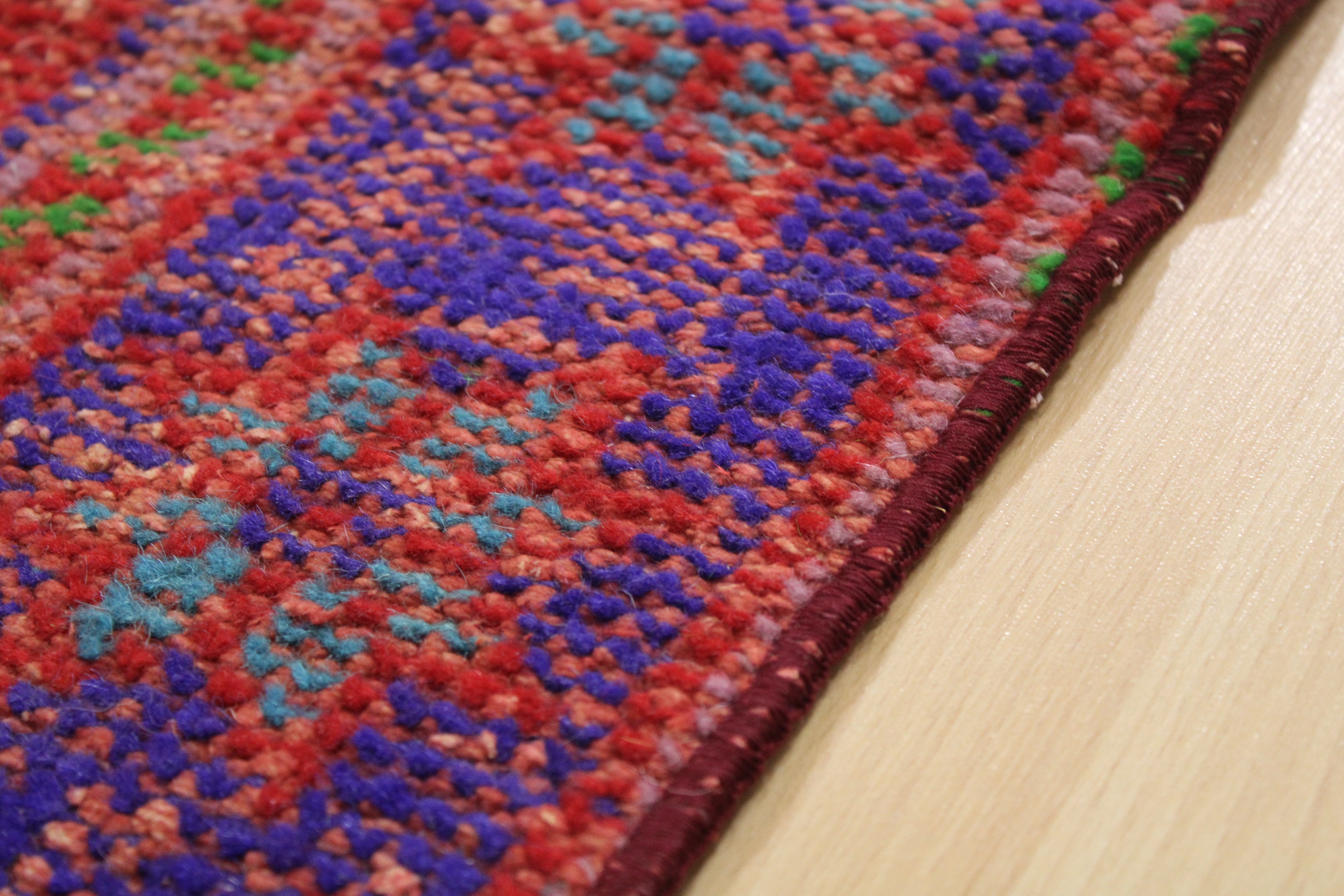 Turkish Vintage Hand-Knotted Wool Rug