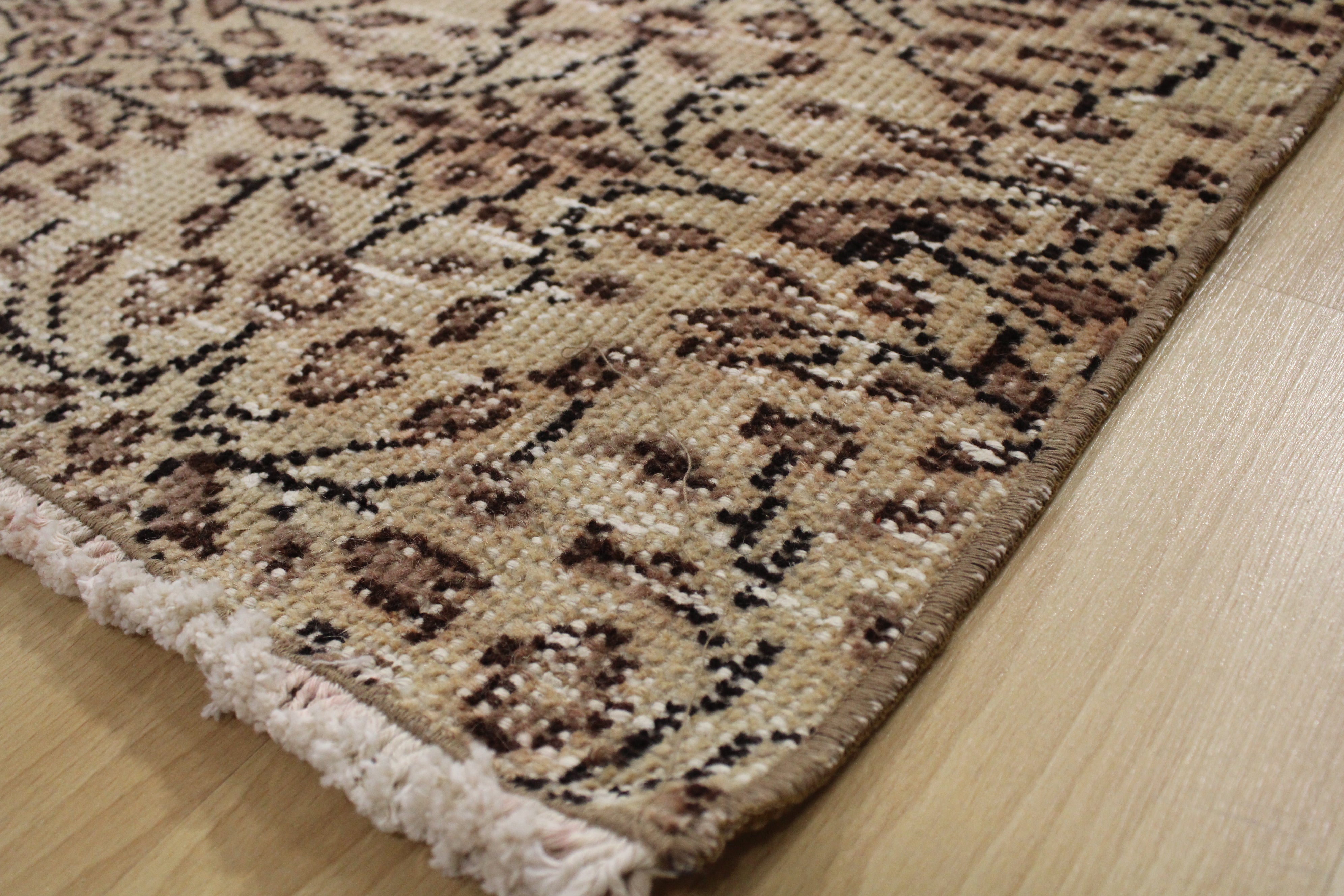 El Dokuma Anadolu Kök Boya Yün Halı