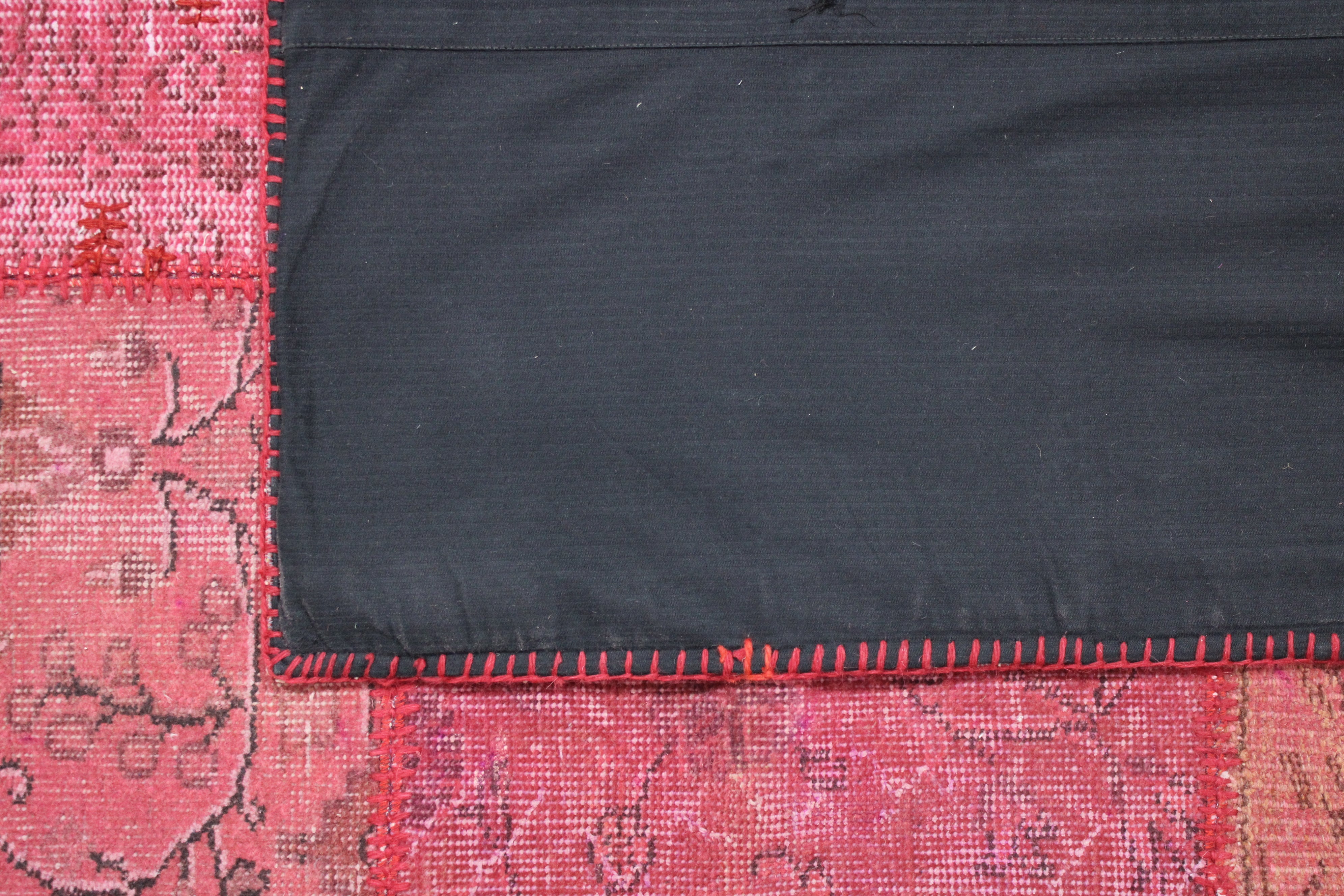 Turkish Patchwork Hand-Knotted Wool Rug