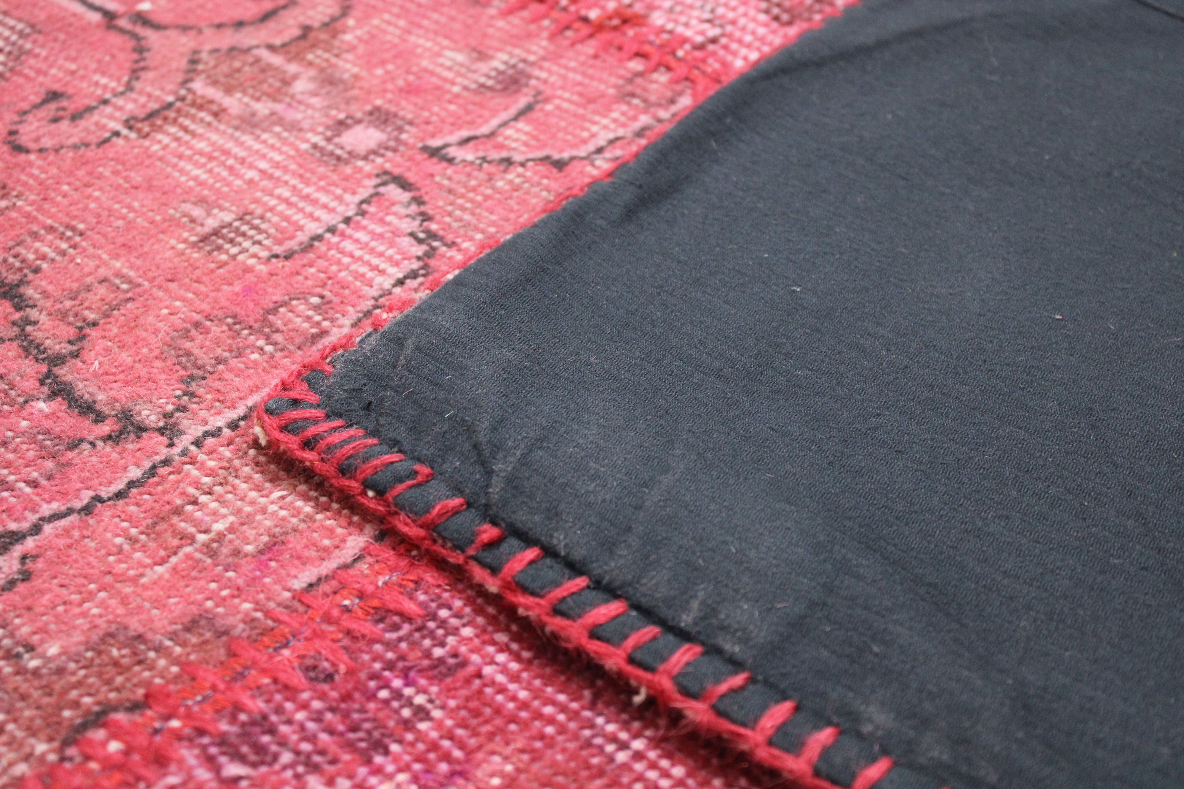 Turkish Patchwork Hand-Knotted Wool Rug