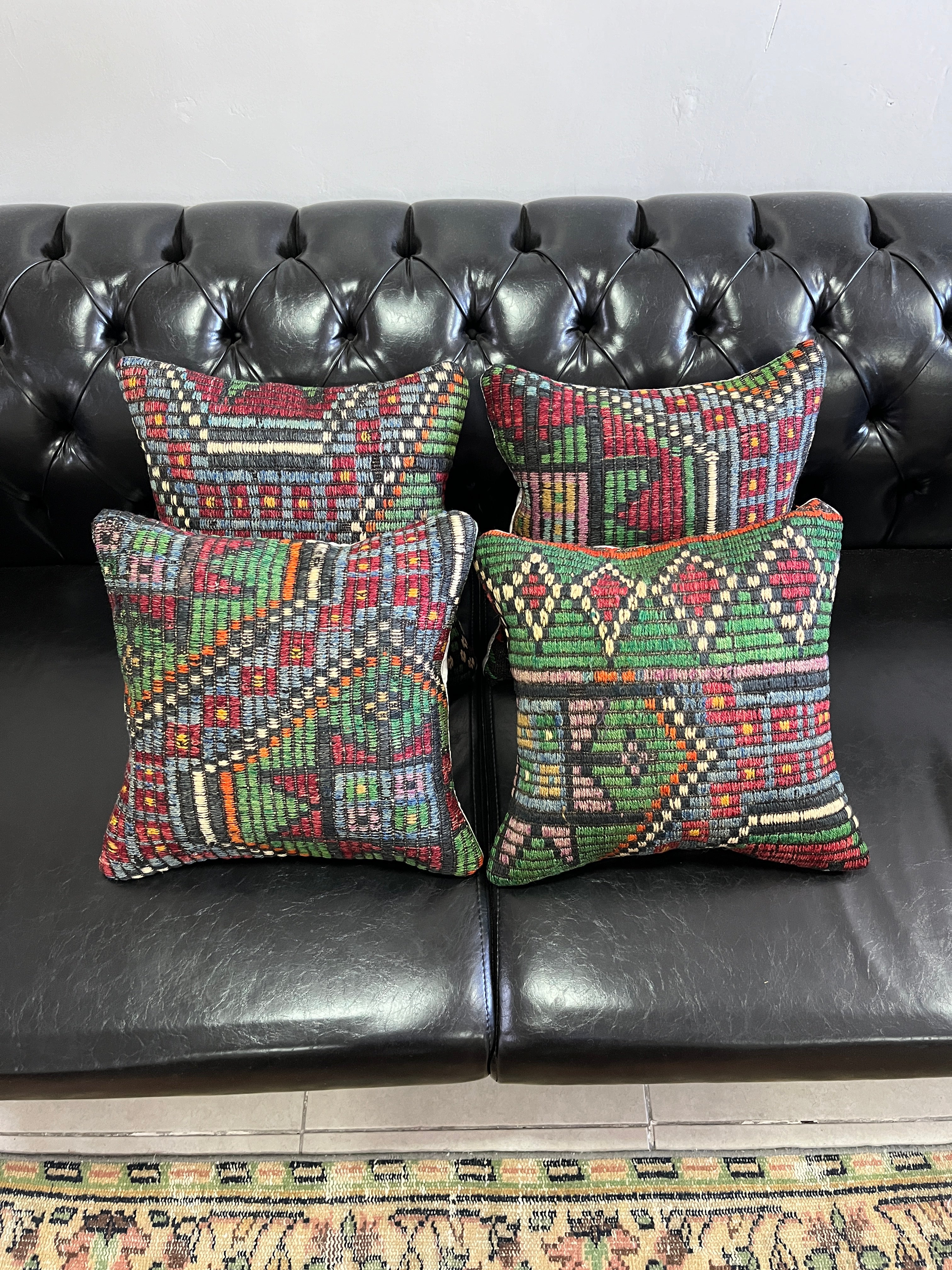 El Yapımı Otantik Yastık Kılıfı Seti