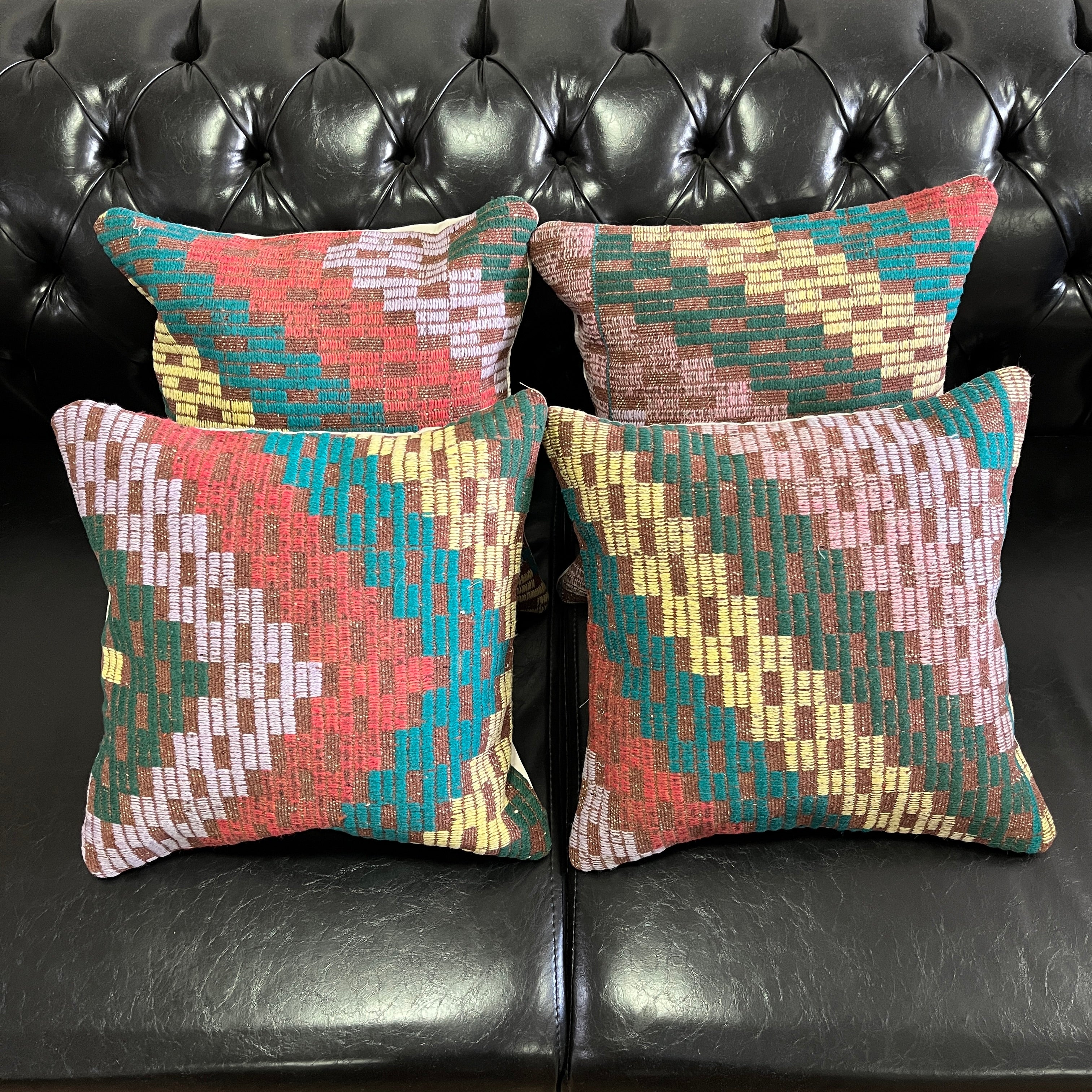 El Yapımı Otantik Yastık Kılıfı Seti