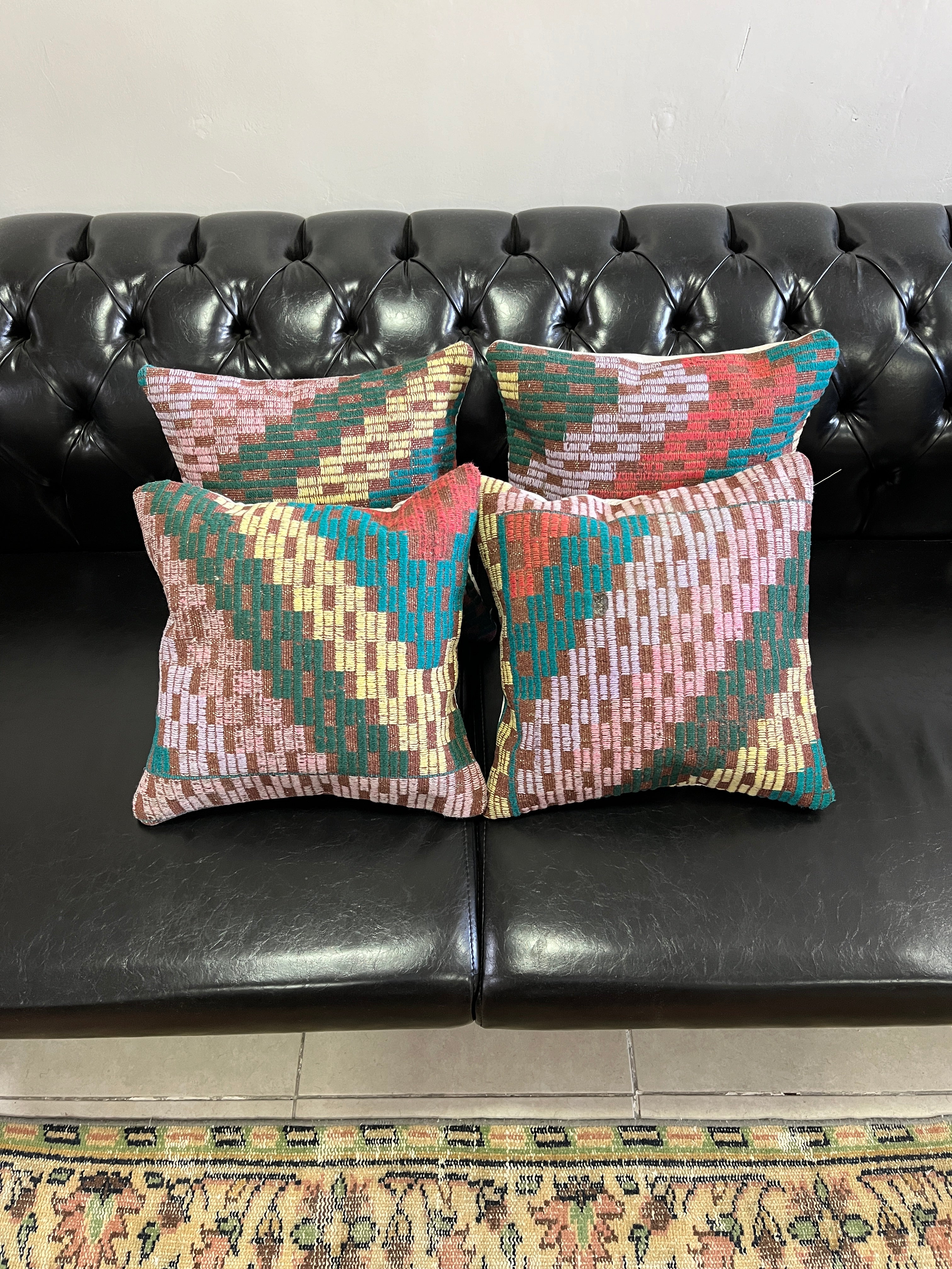 El Yapımı Otantik Yastık Kılıfı Seti