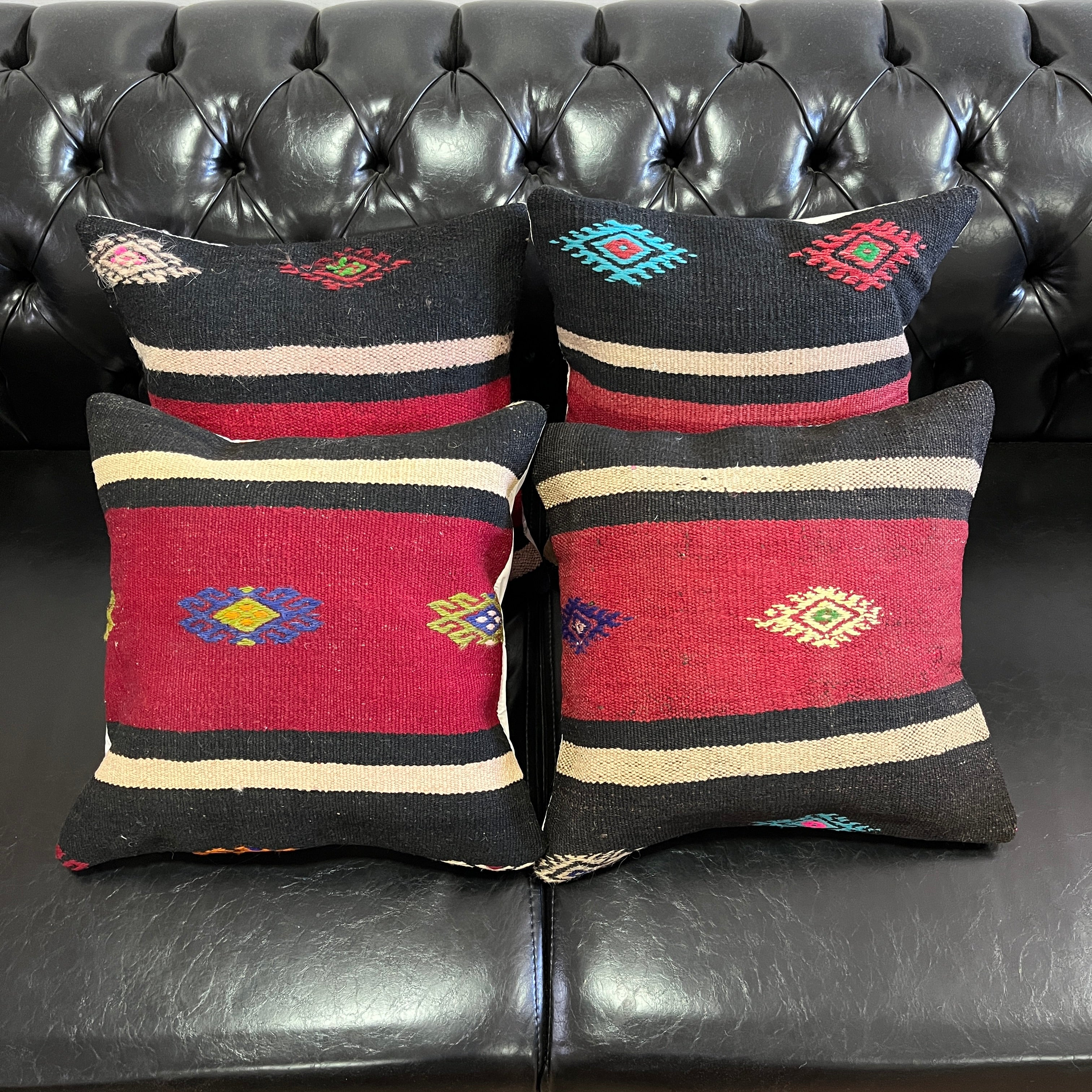 El Yapımı Otantik Yastık Kılıfı Seti