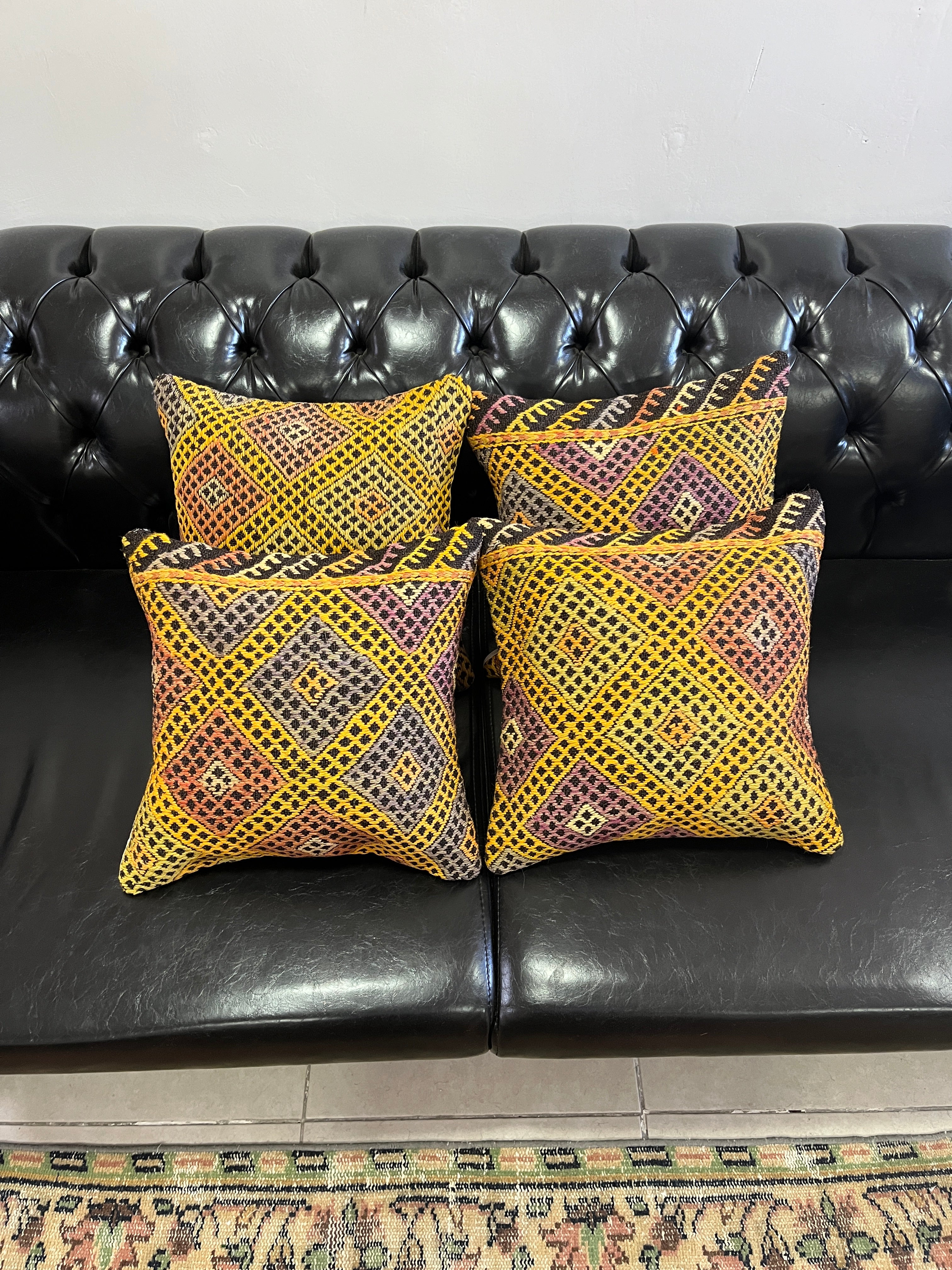 El Yapımı Otantik Yastık Kılıfı Seti