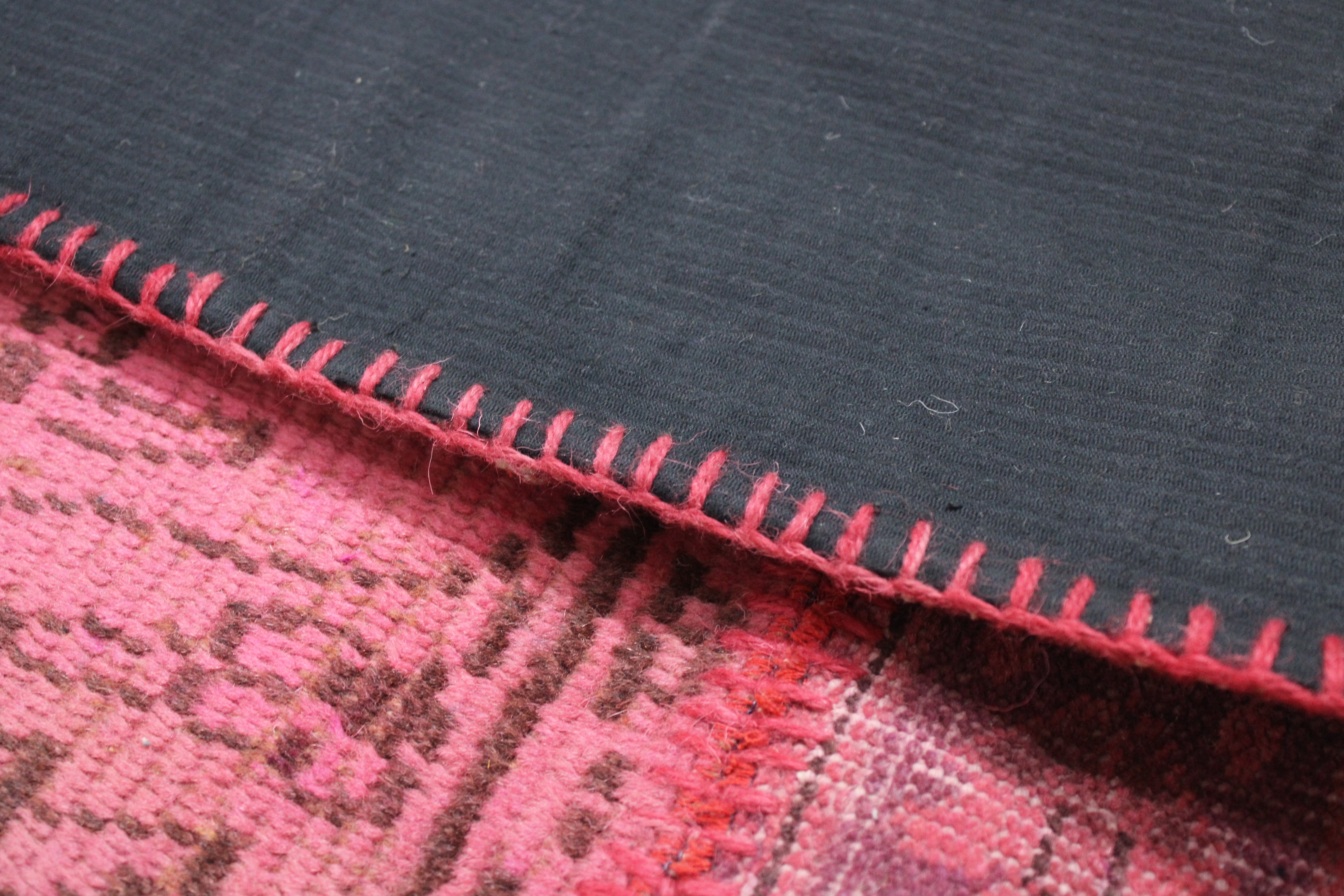 Turkish Patchwork Hand-Knotted Wool Rug