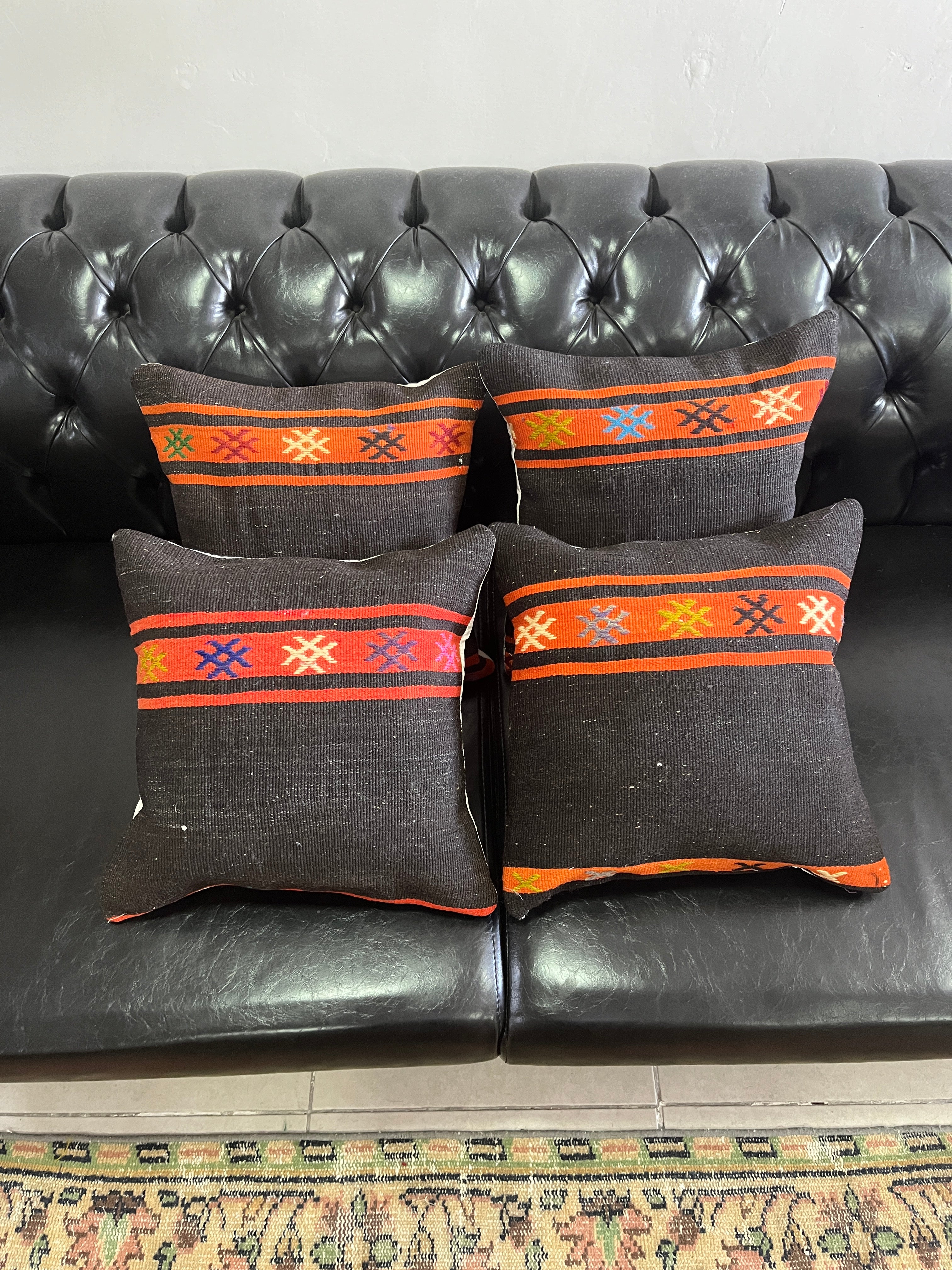 El Yapımı Otantik Yastık Kılıfı Seti