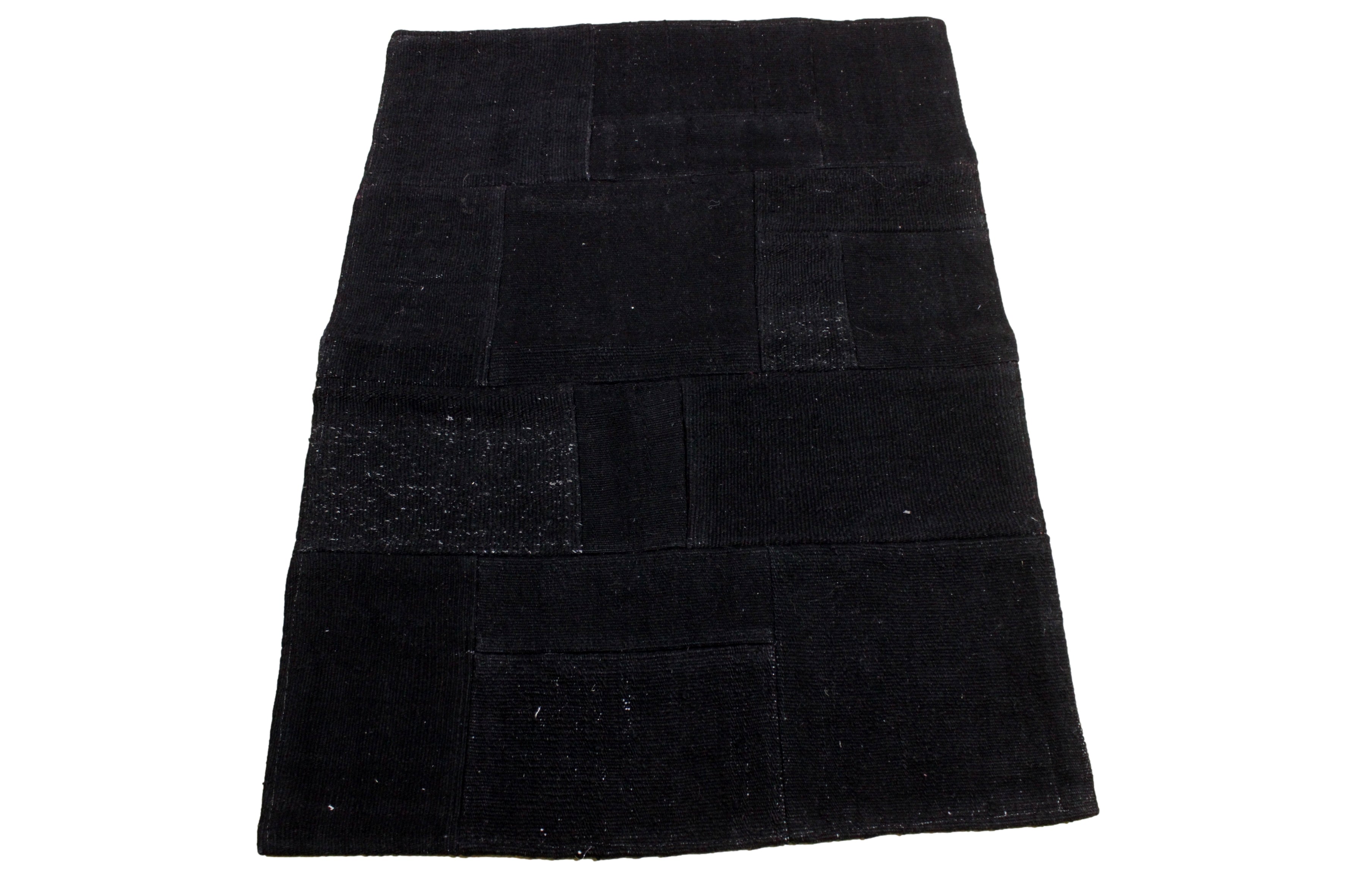 Turkish Patchwork Hand-Knotted Wool Rug