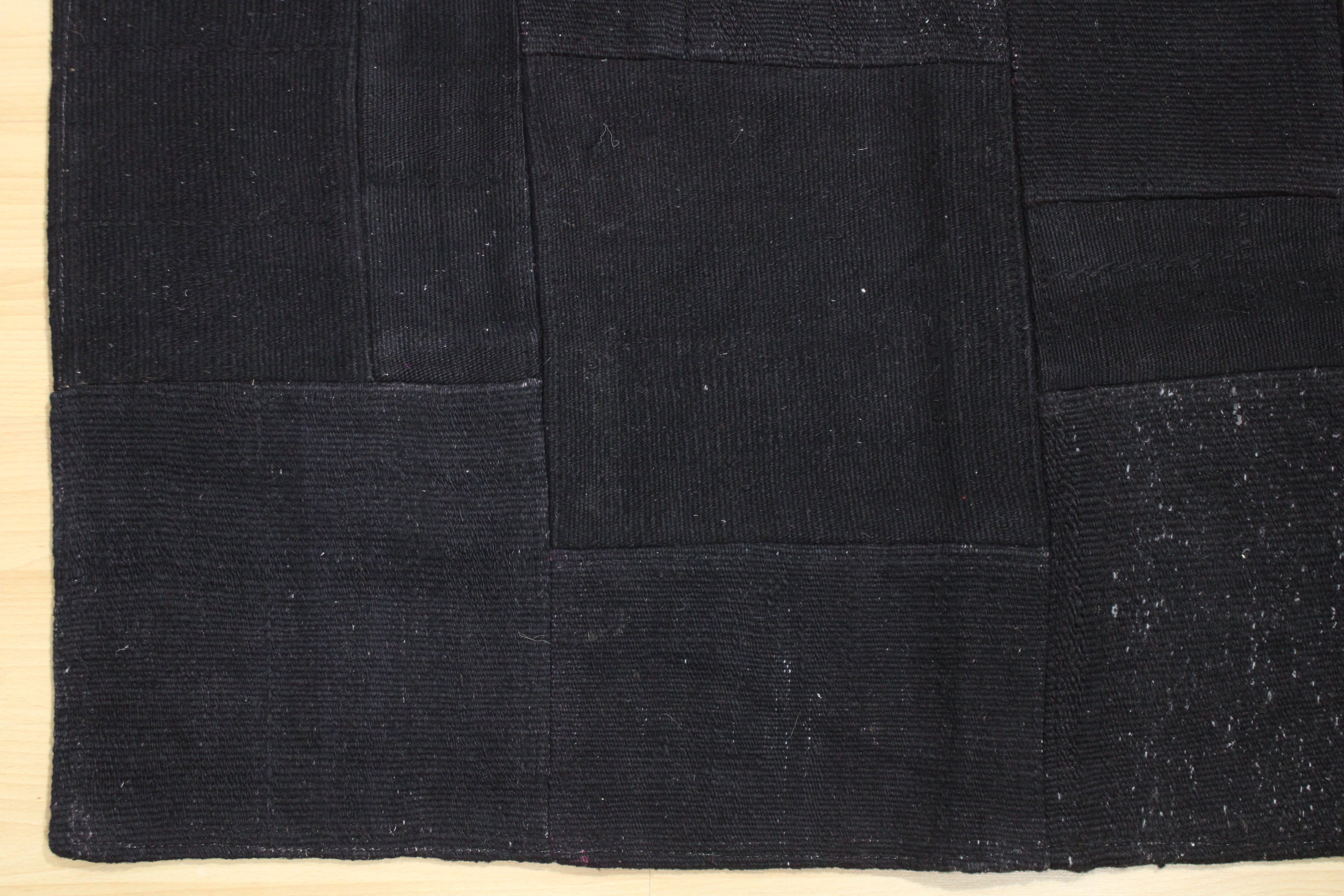 Turkish Patchwork Hand-Knotted Wool Rug