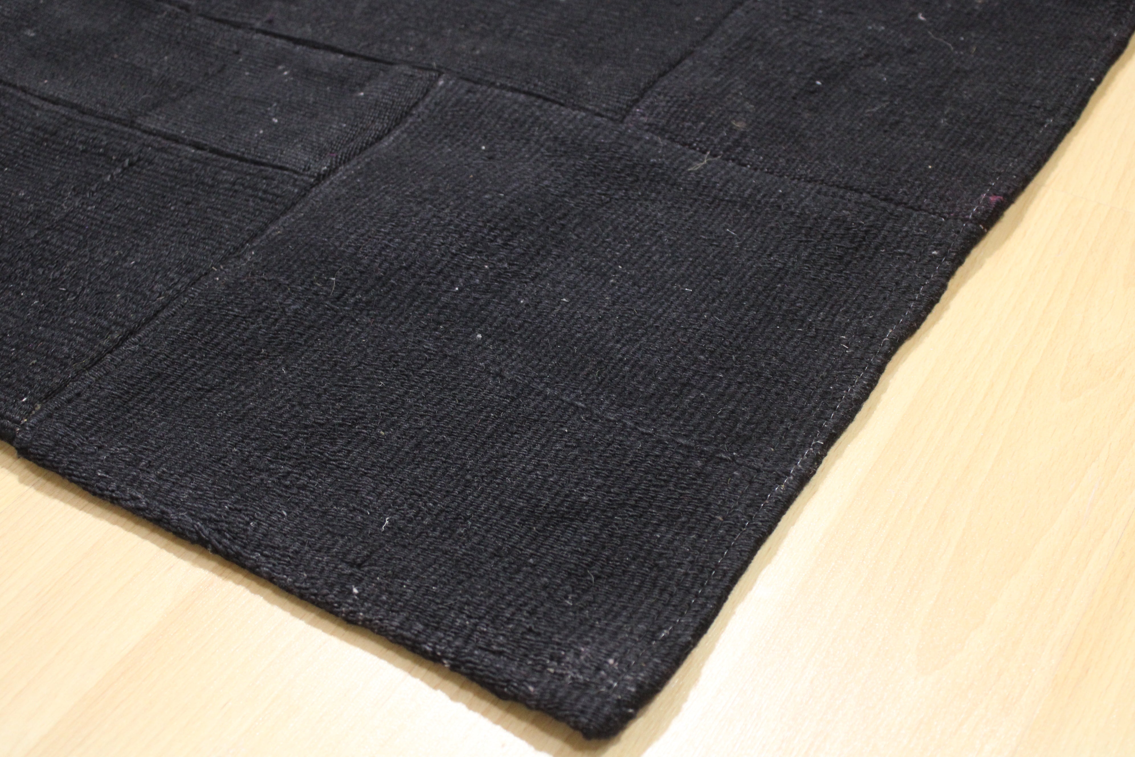 Turkish Patchwork Hand-Knotted Wool Rug