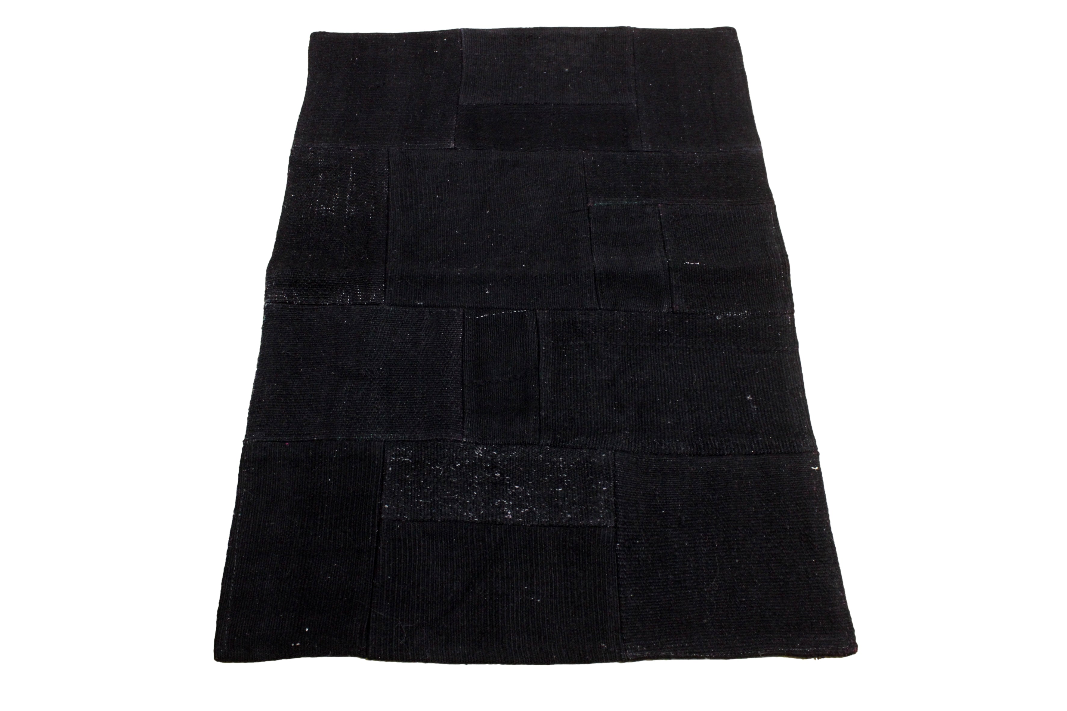 Turkish Patchwork Hand-Knotted Wool Rug