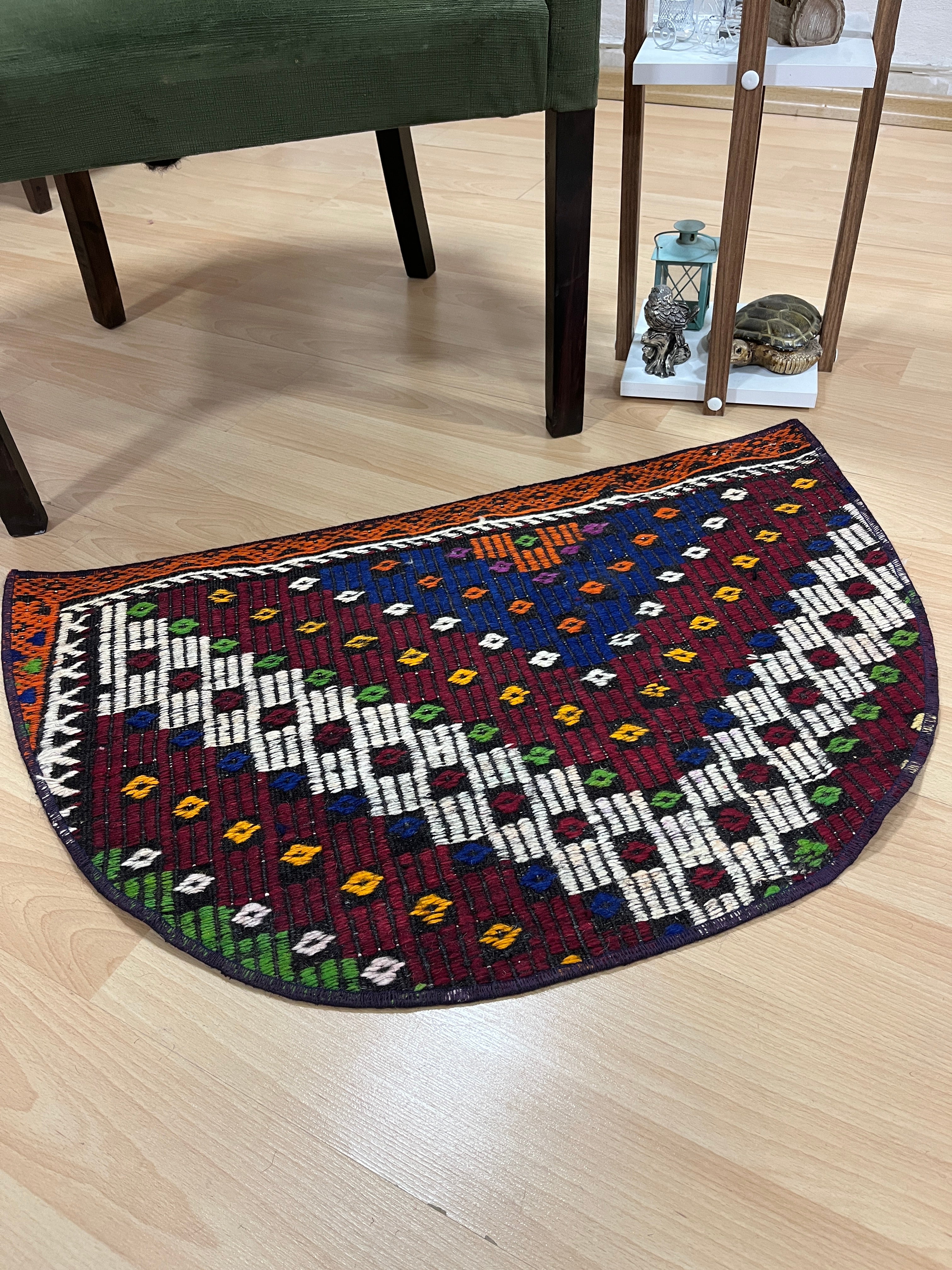 Authentic Handwoven Turkish Doormat Kilim