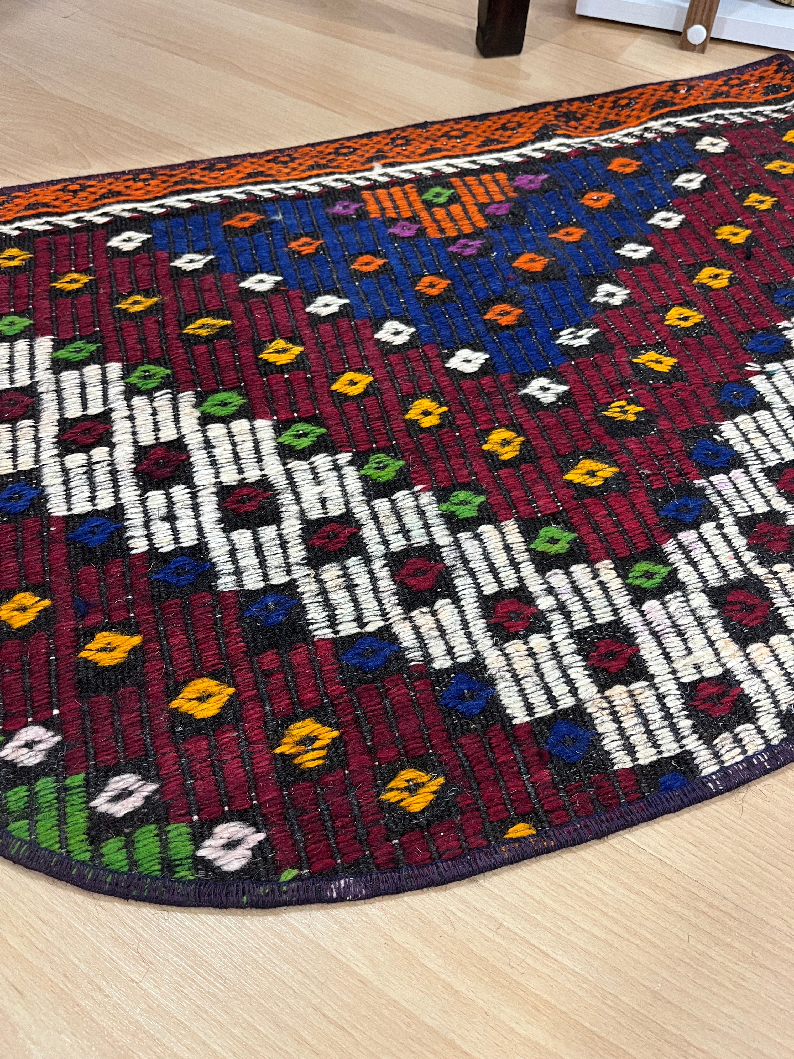 Authentic Handwoven Turkish Doormat Kilim