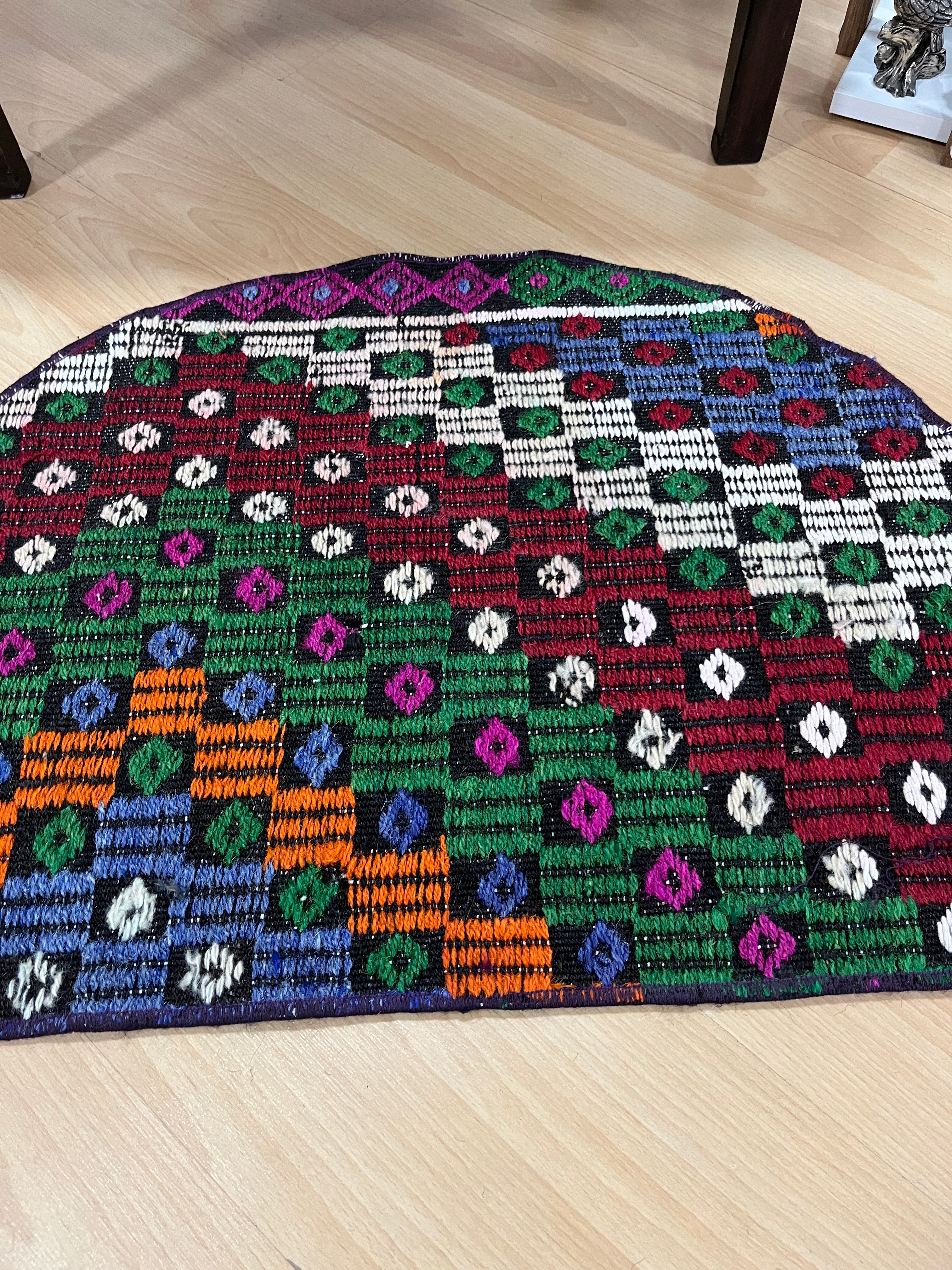 Authentic Handwoven Turkish Doormat Kilim