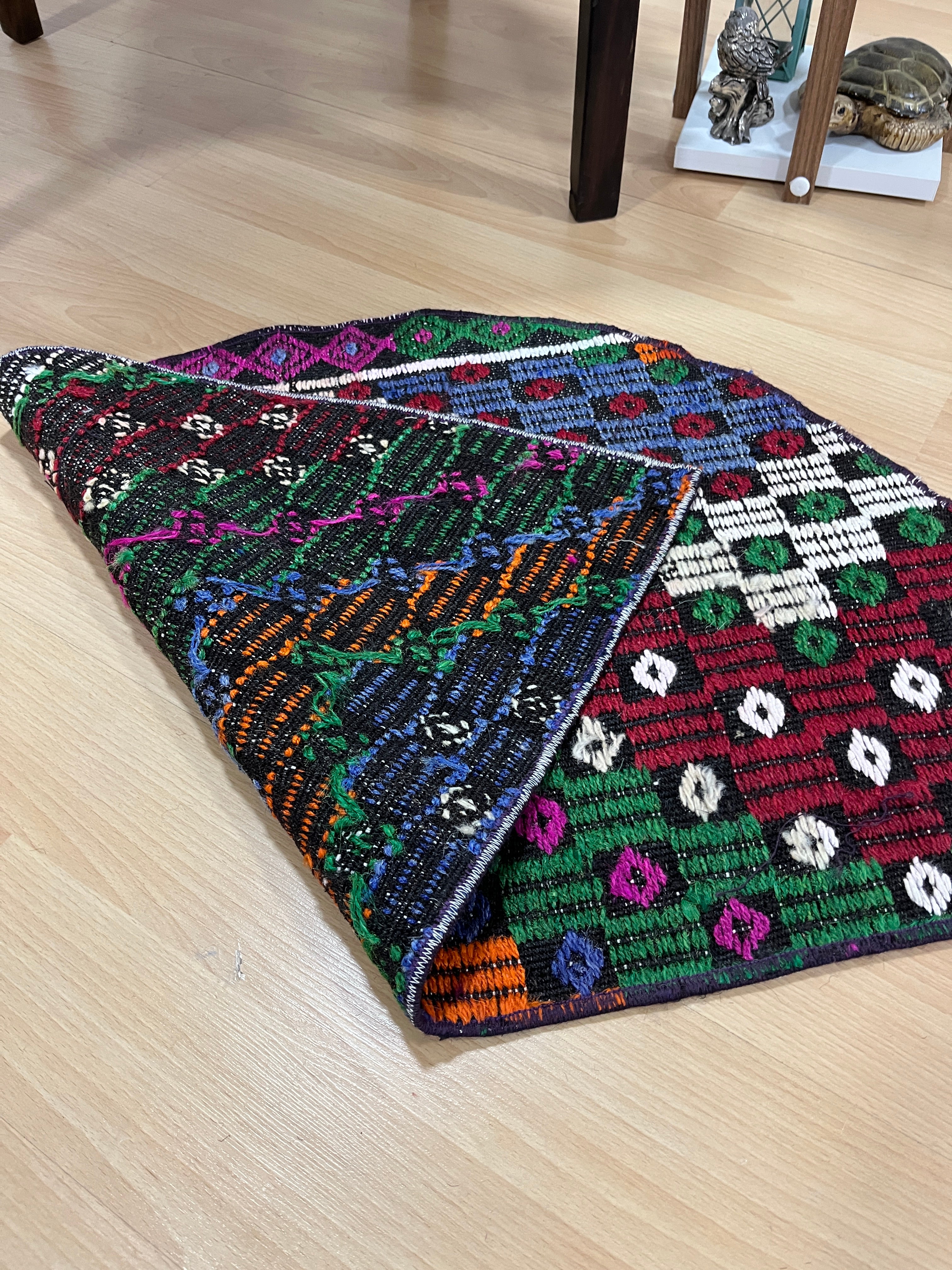 Authentic Handwoven Turkish Doormat Kilim