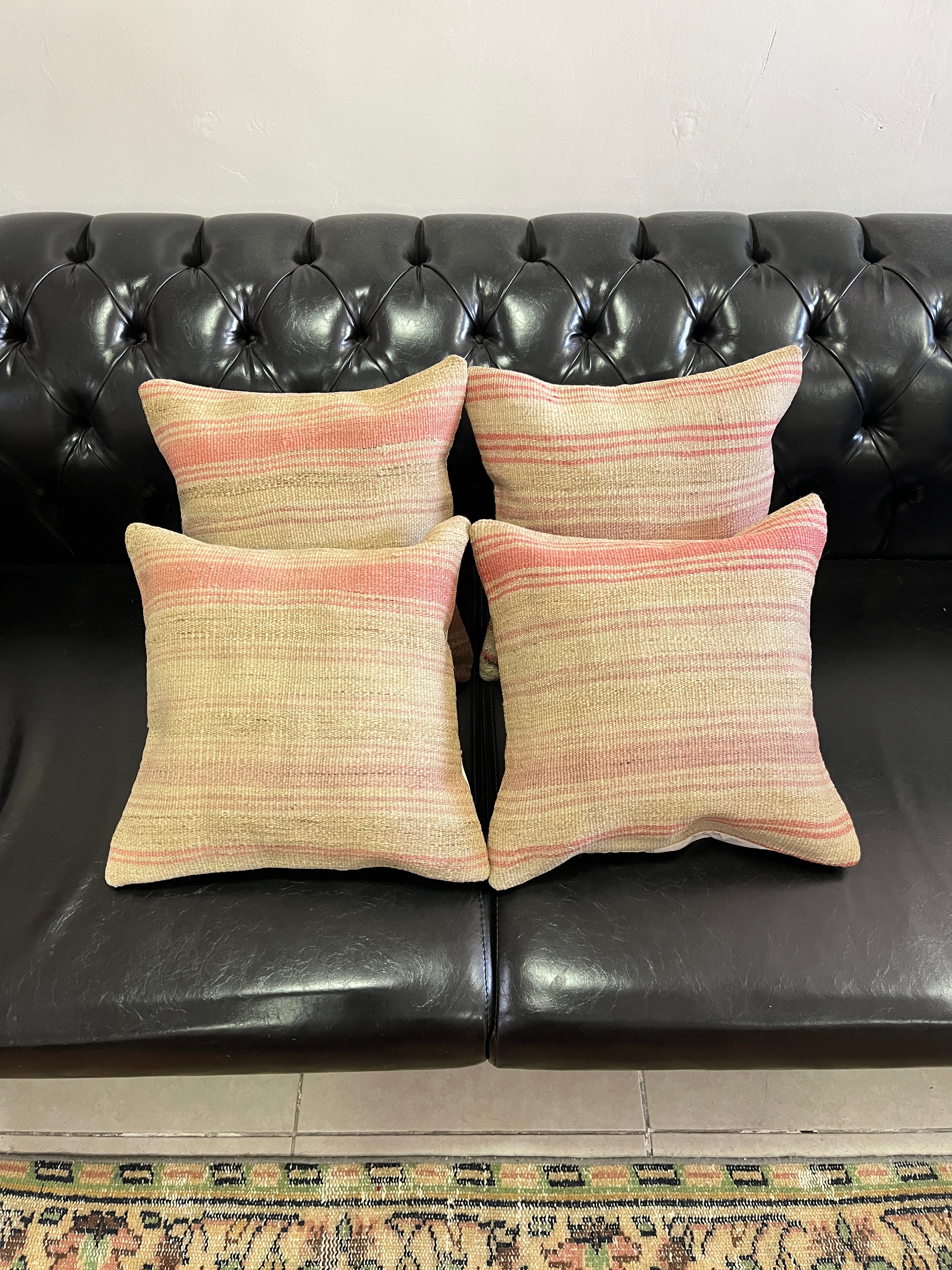 El Yapımı Otantik Yastık Kılıfı Seti