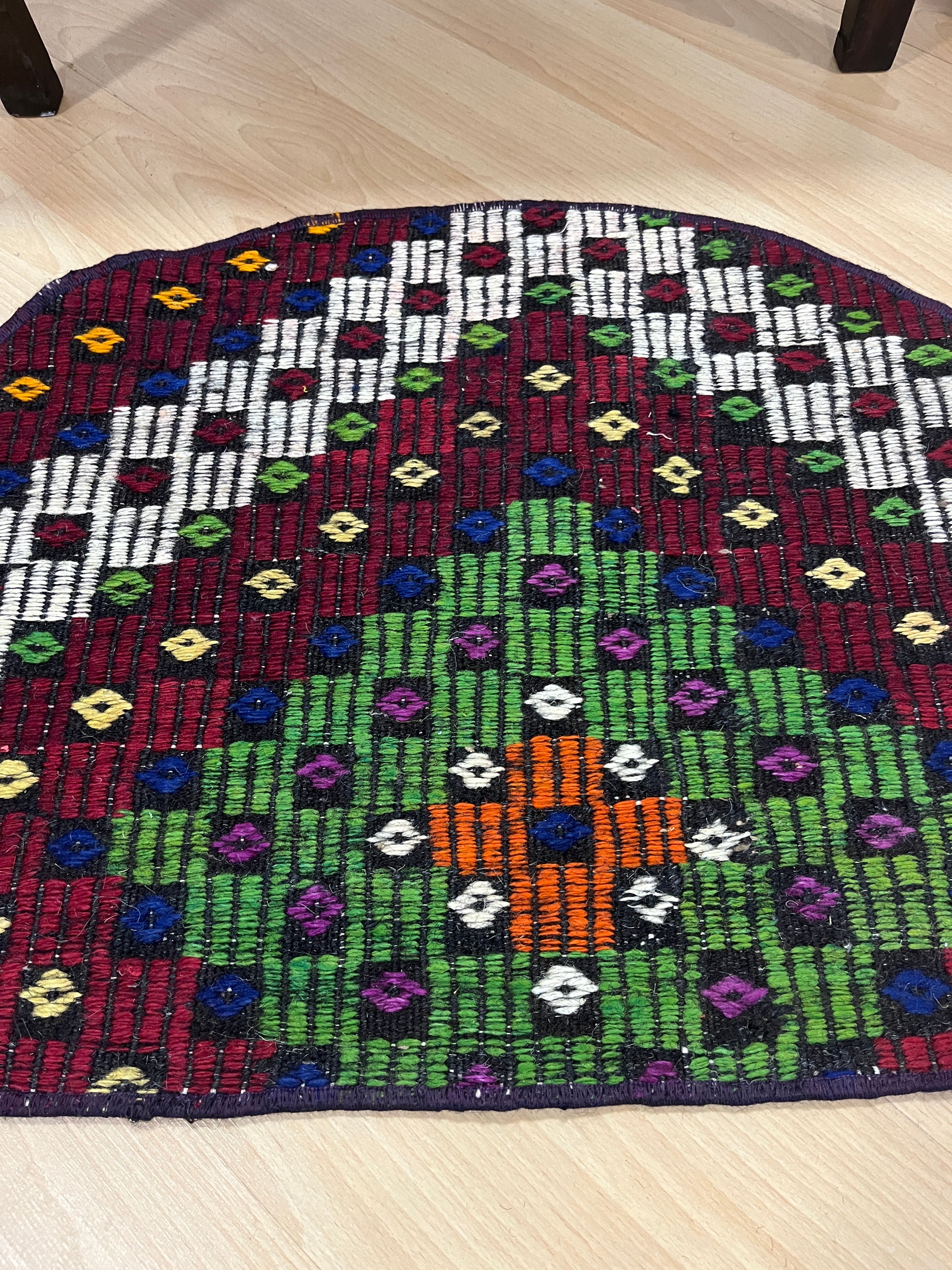 Authentic Handwoven Turkish Doormat Kilim