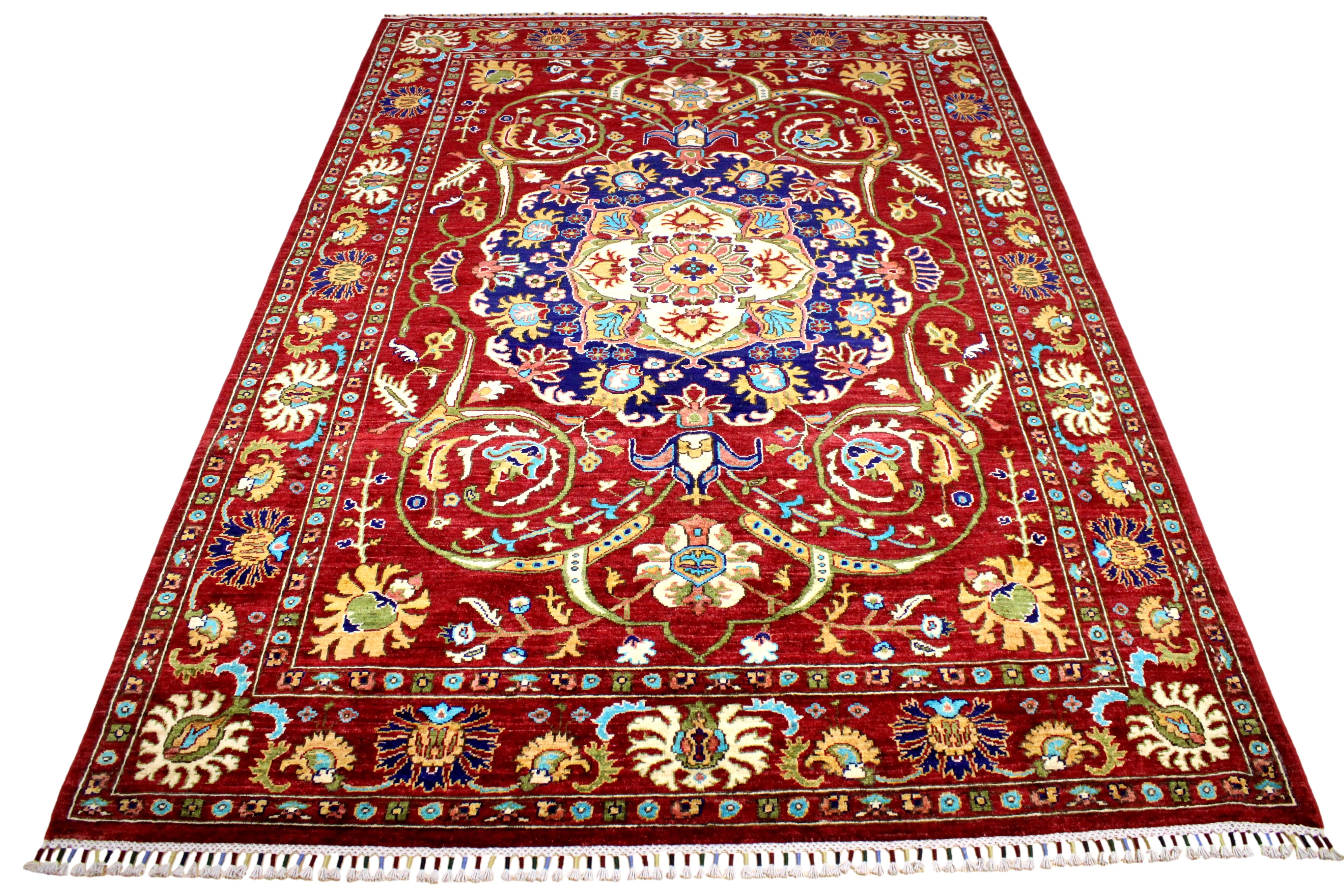 Afghan Handmade Fine Quality "Heriz" Rug