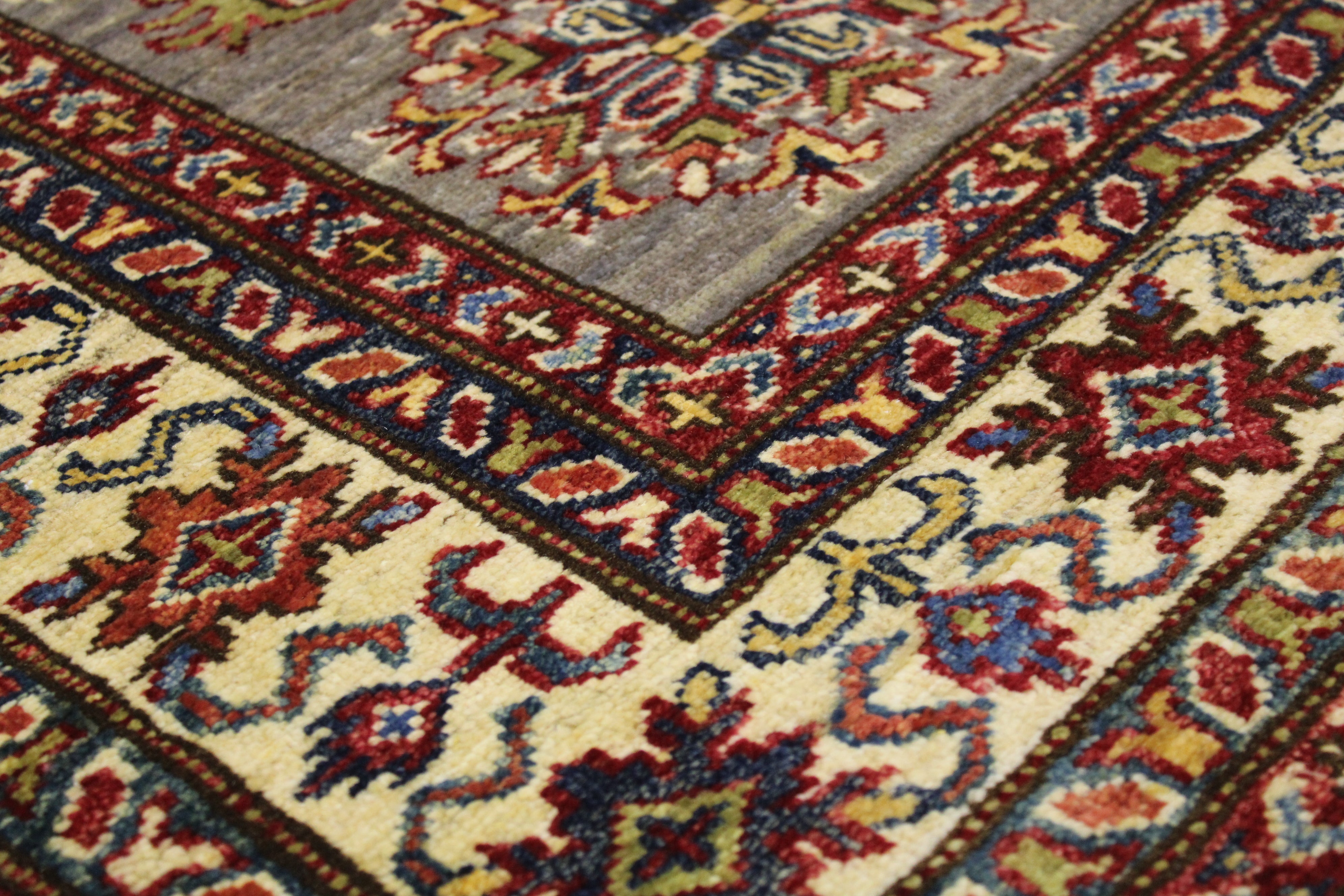 Afghan Handmade Fine Quality Kazak "Shirvan" Rug
