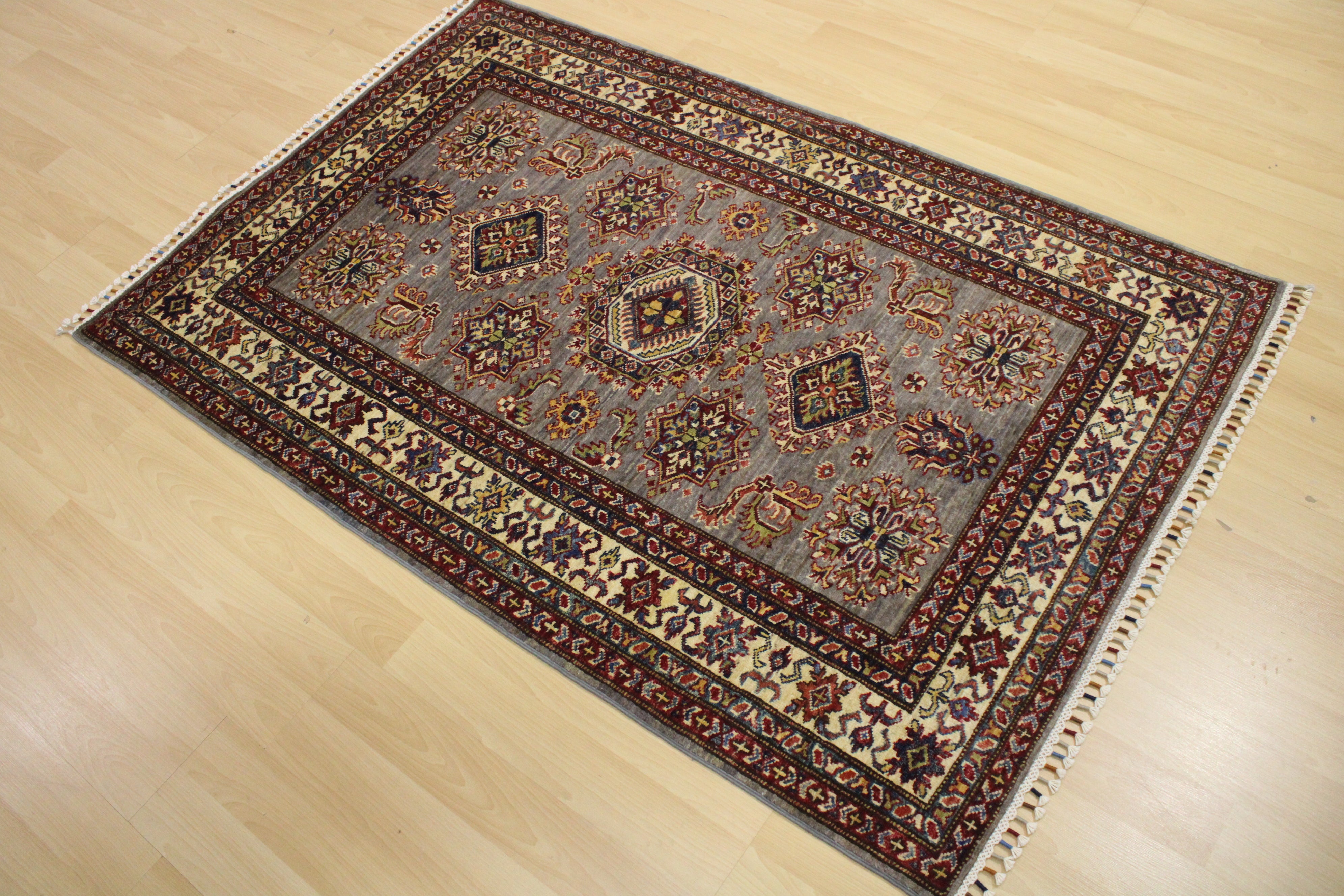 Afghan Handmade Fine Quality Kazak "Shirvan" Rug