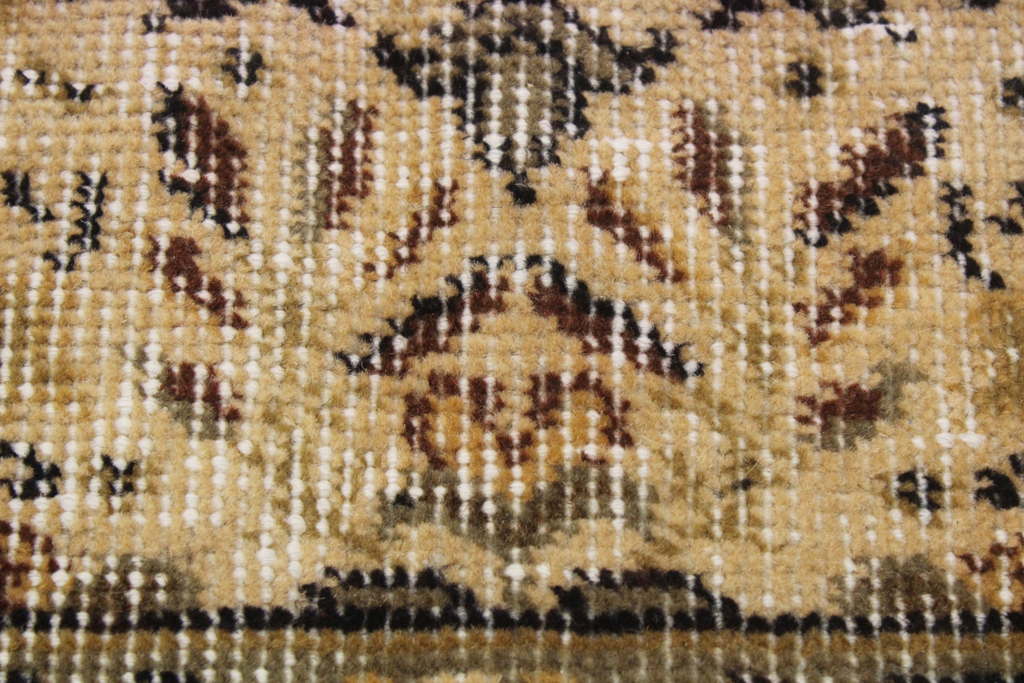 Turkish Vintage Hand-Knotted Wool Rug