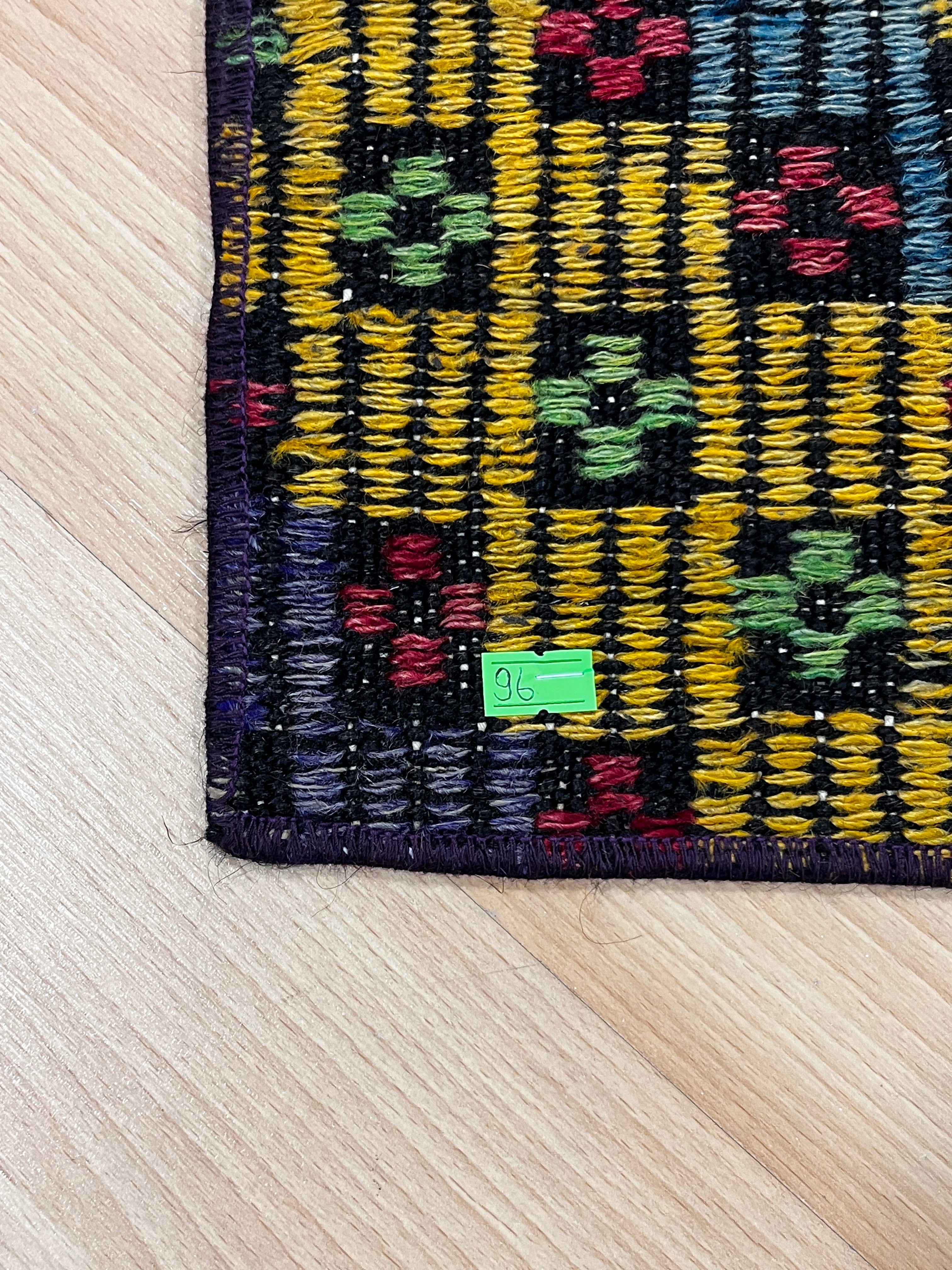 El Dokuma Anadolu Kök Boya Yün Kilim