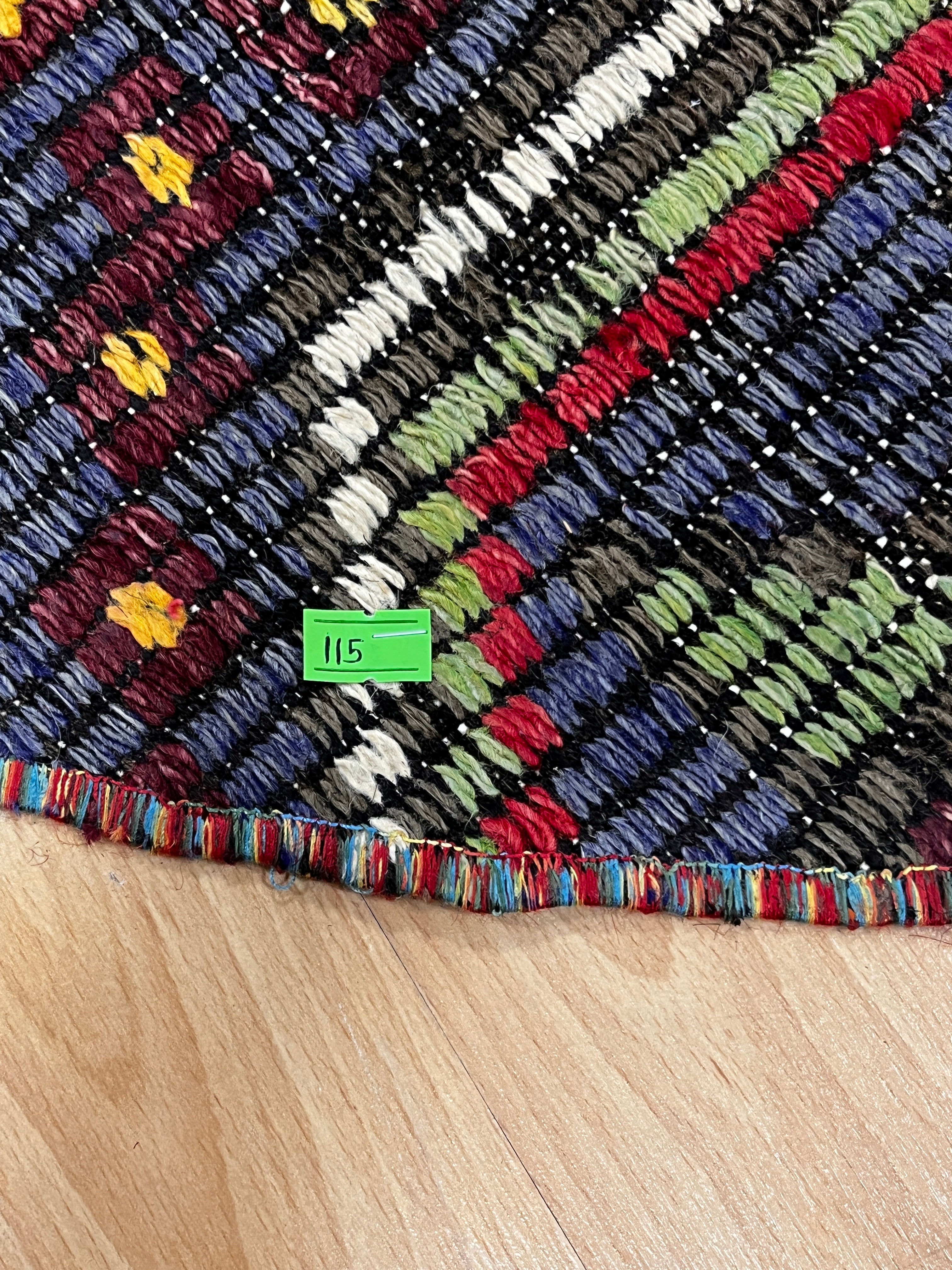 Authentic Handwoven Turkish Round Kilim