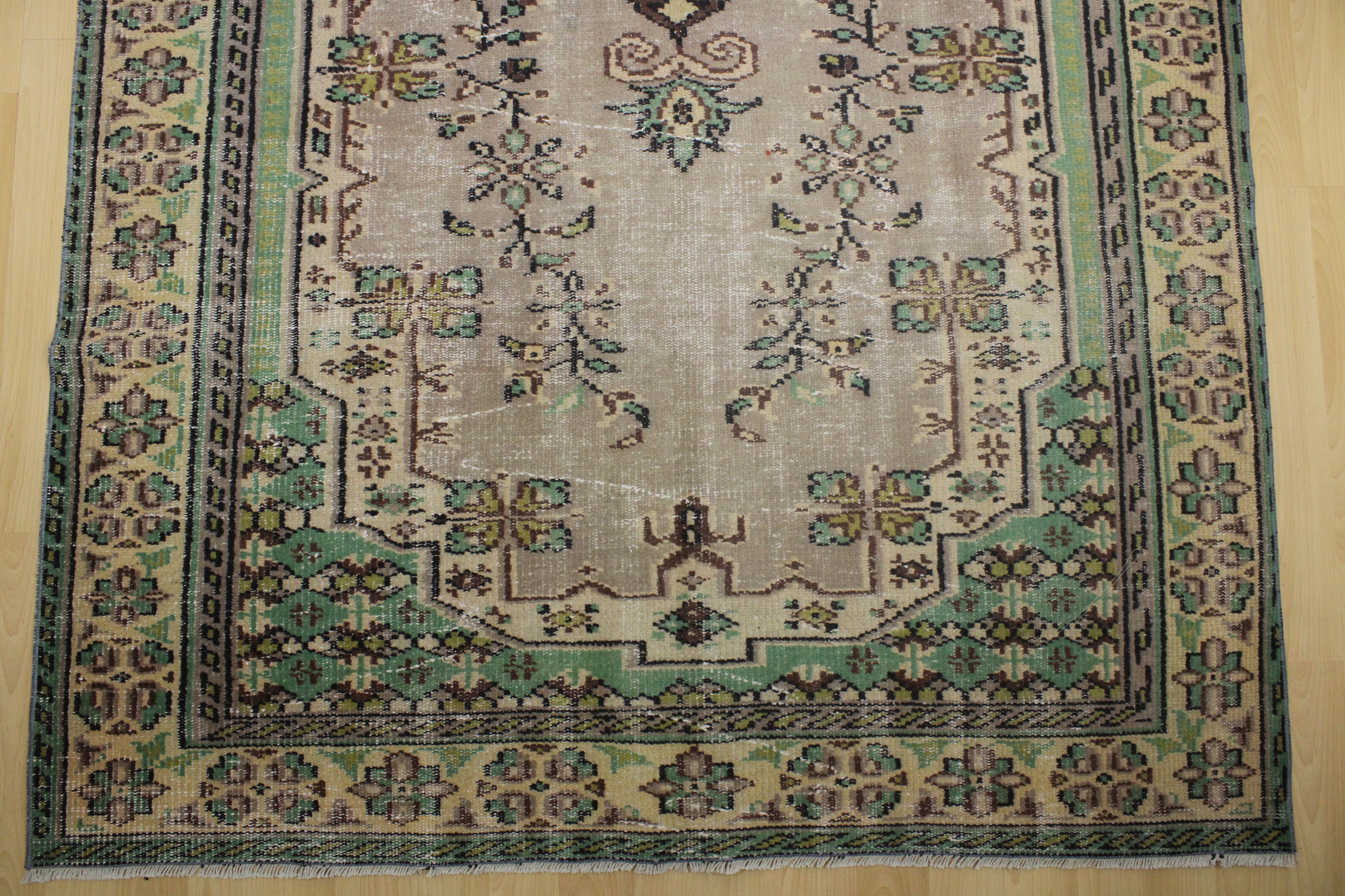 El Dokuma Anadolu Kök Boya Yün Halı