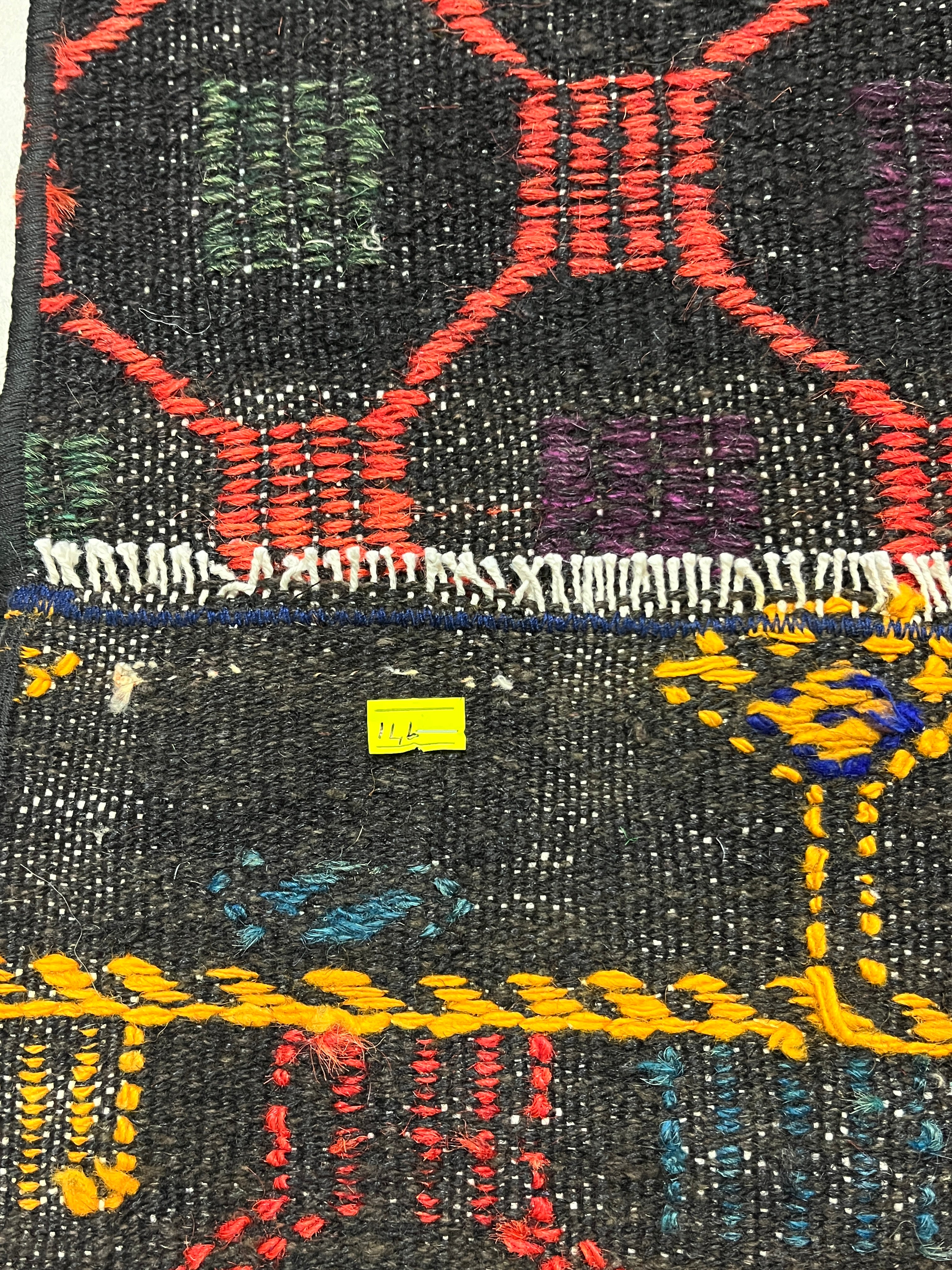 El Dokuma Anadolu Kök Boya Yün Kilim