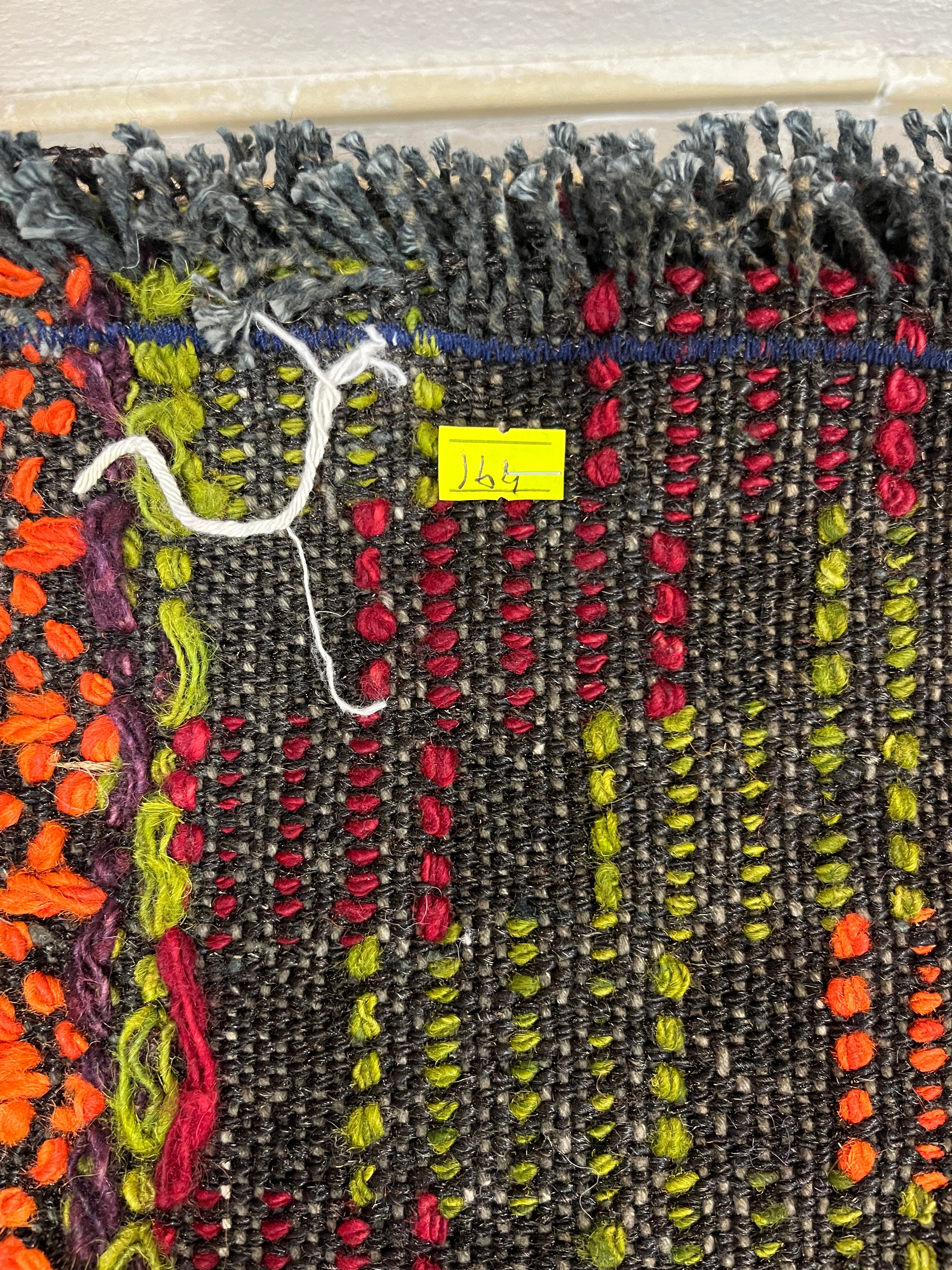 El Dokuma Anadolu Kök Boya Yün Kilim