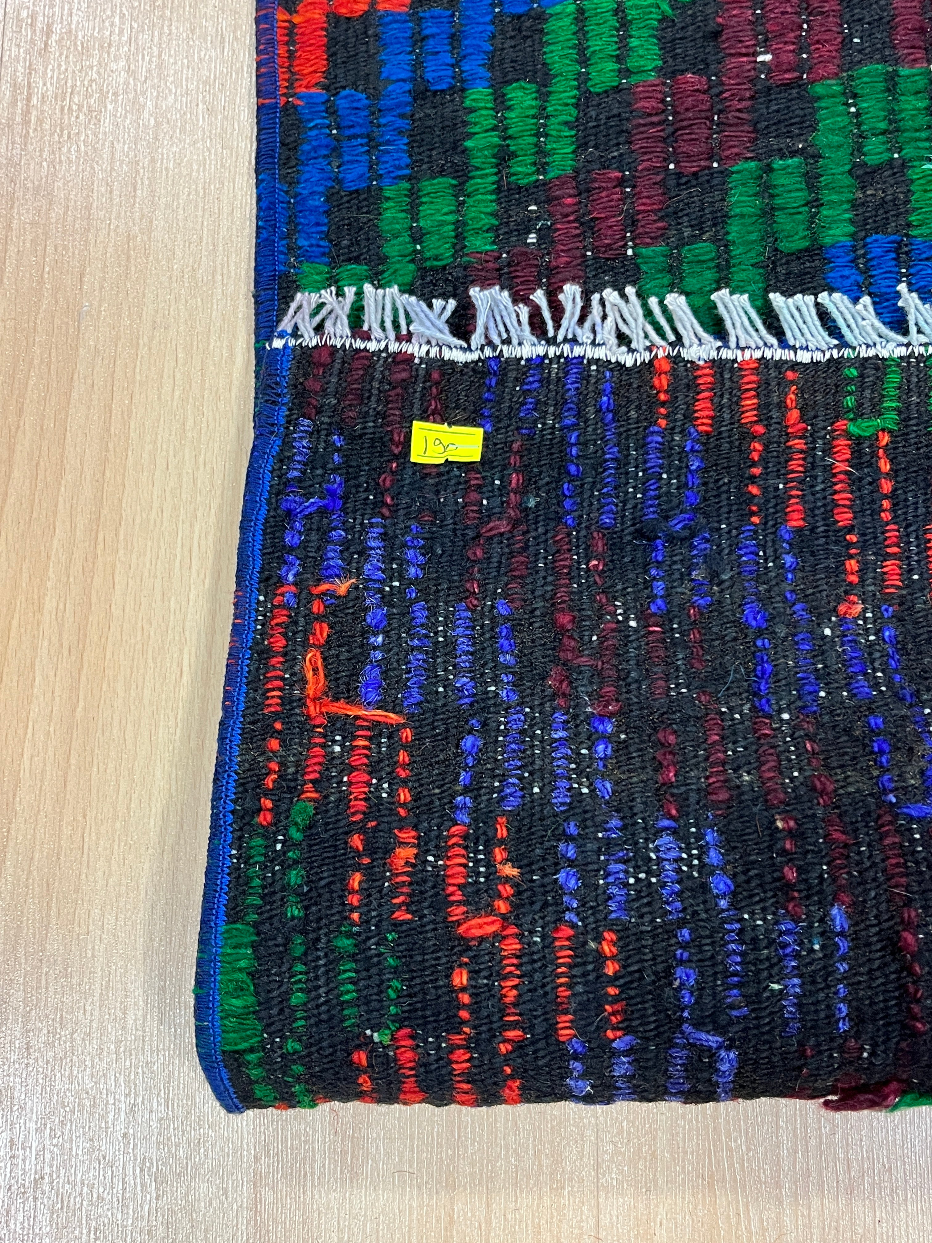 El Dokuma Anadolu Kök Boya Yün Kilim