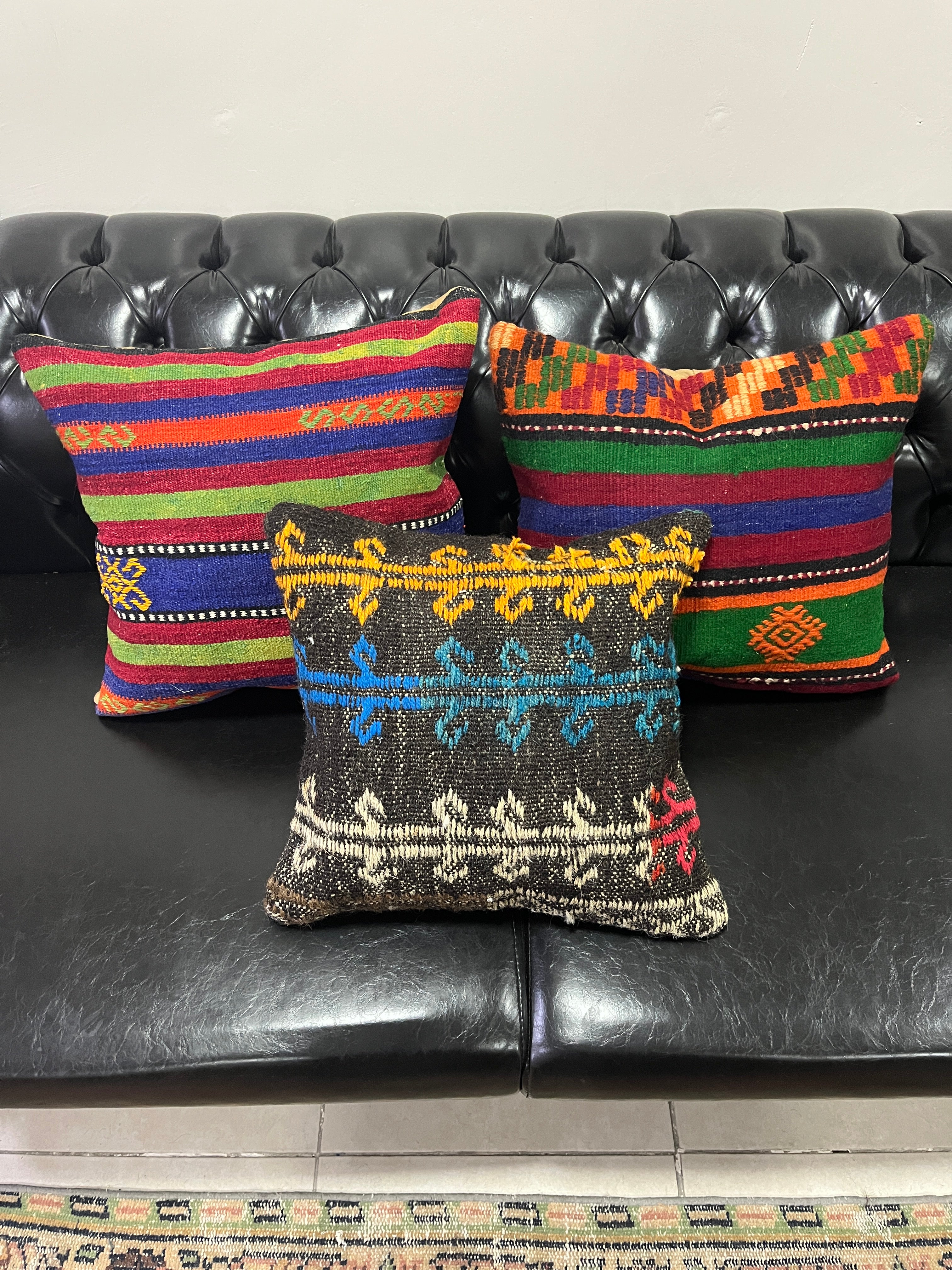 El Yapımı Otantik Yastık Kılıfı Seti