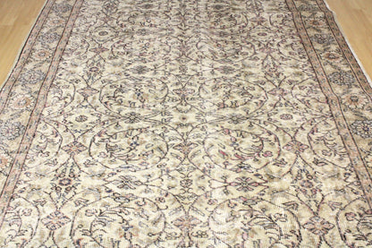 Hand-Knotted Vintage Turkish Rug (5'11" x 9'2")