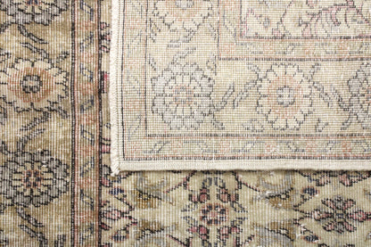 Hand-Knotted Vintage Turkish Rug (5'11" x 9'2")