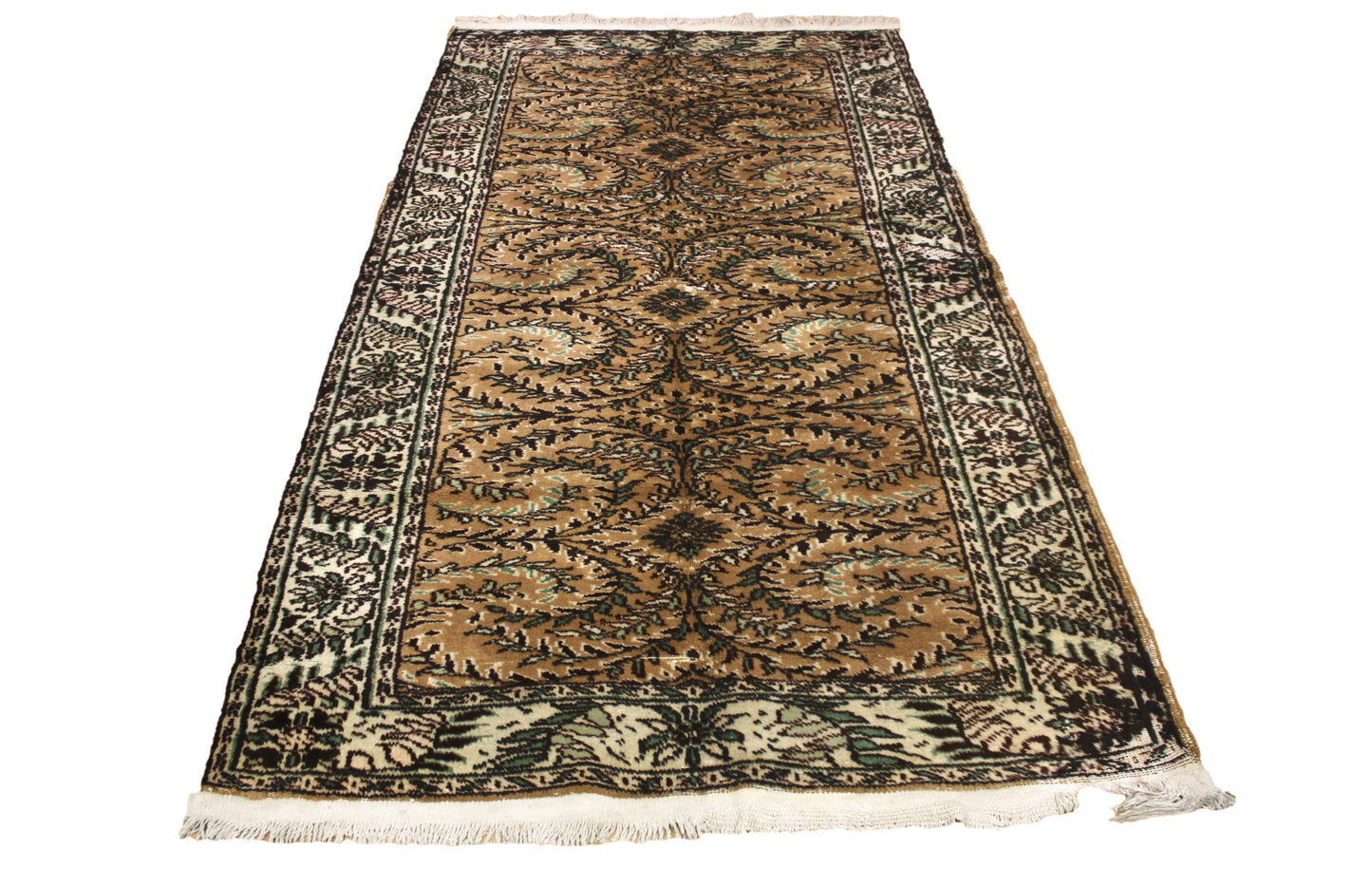 Hand-Knotted Vintage Turkish Rug (5'1" x 8'9")