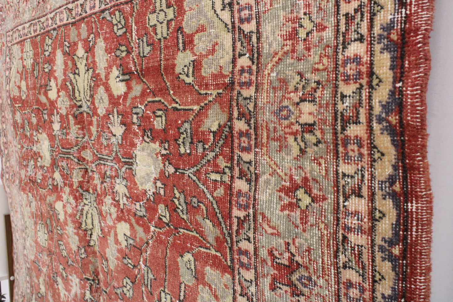 Hand-Knotted Vintage Turkish Rug (5'5" x 8'6")