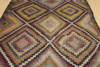 Handwoven Turkish Vintage Kilim (6'4" x 11'2")