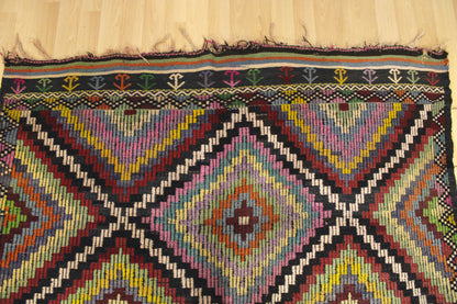 Handwoven Turkish Vintage Kilim (6'4" x 11'2")