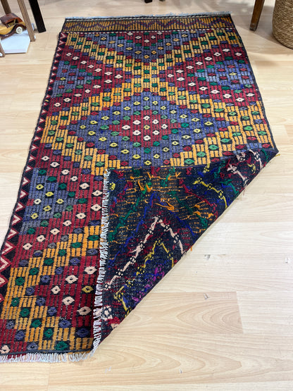 Handwoven Turkish Vintage Kilim (2'8" x 4'11")